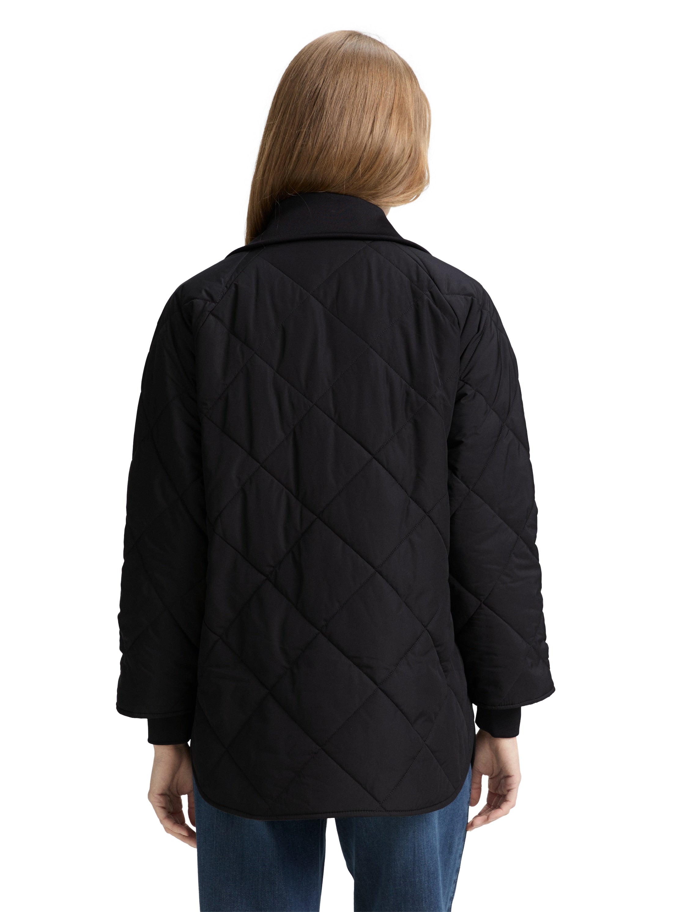 Tom Tailor Denim Loose Fit Steppmantel Damen deep black
