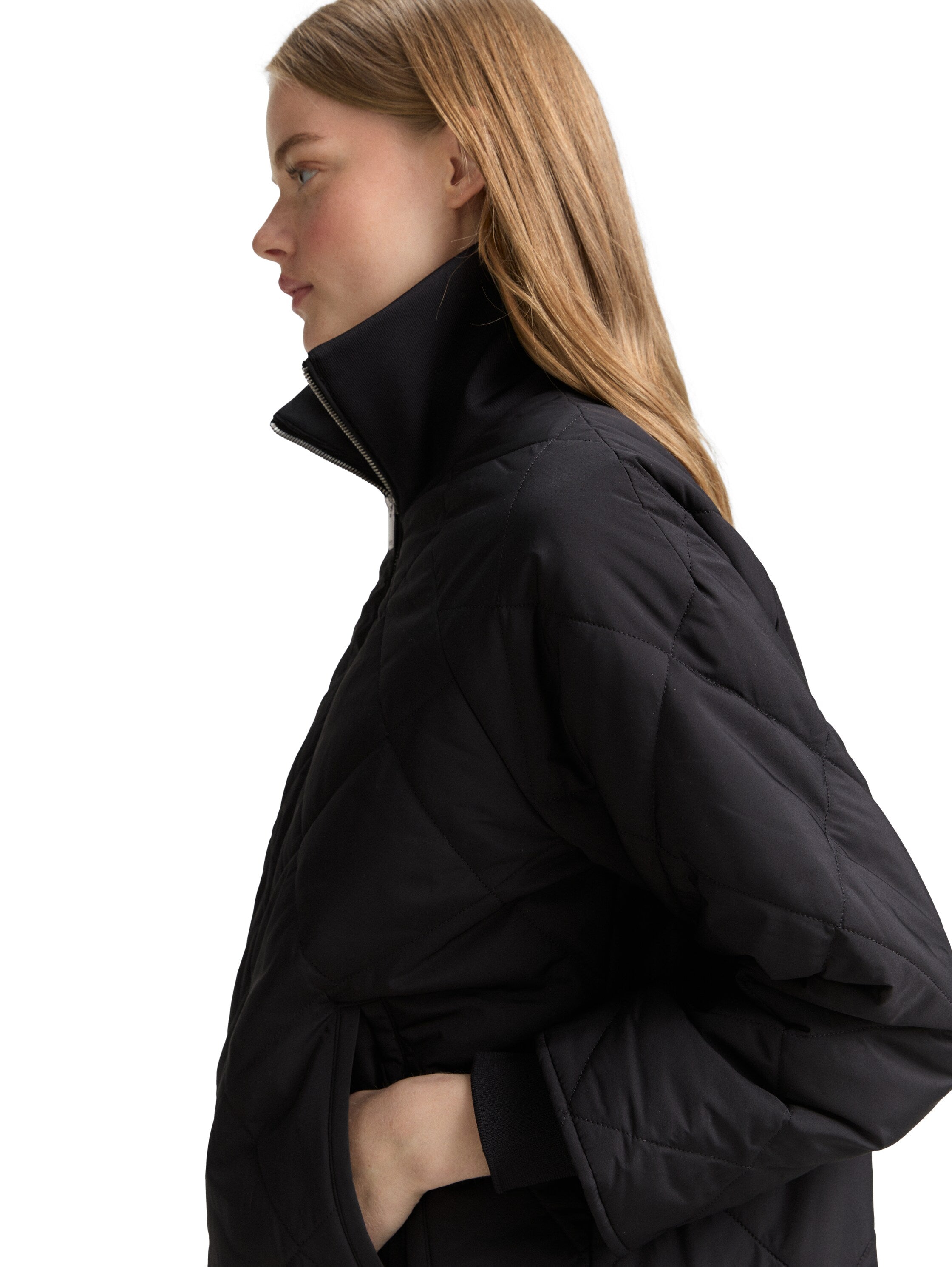 Tom Tailor Denim Loose Fit Steppmantel Damen deep black