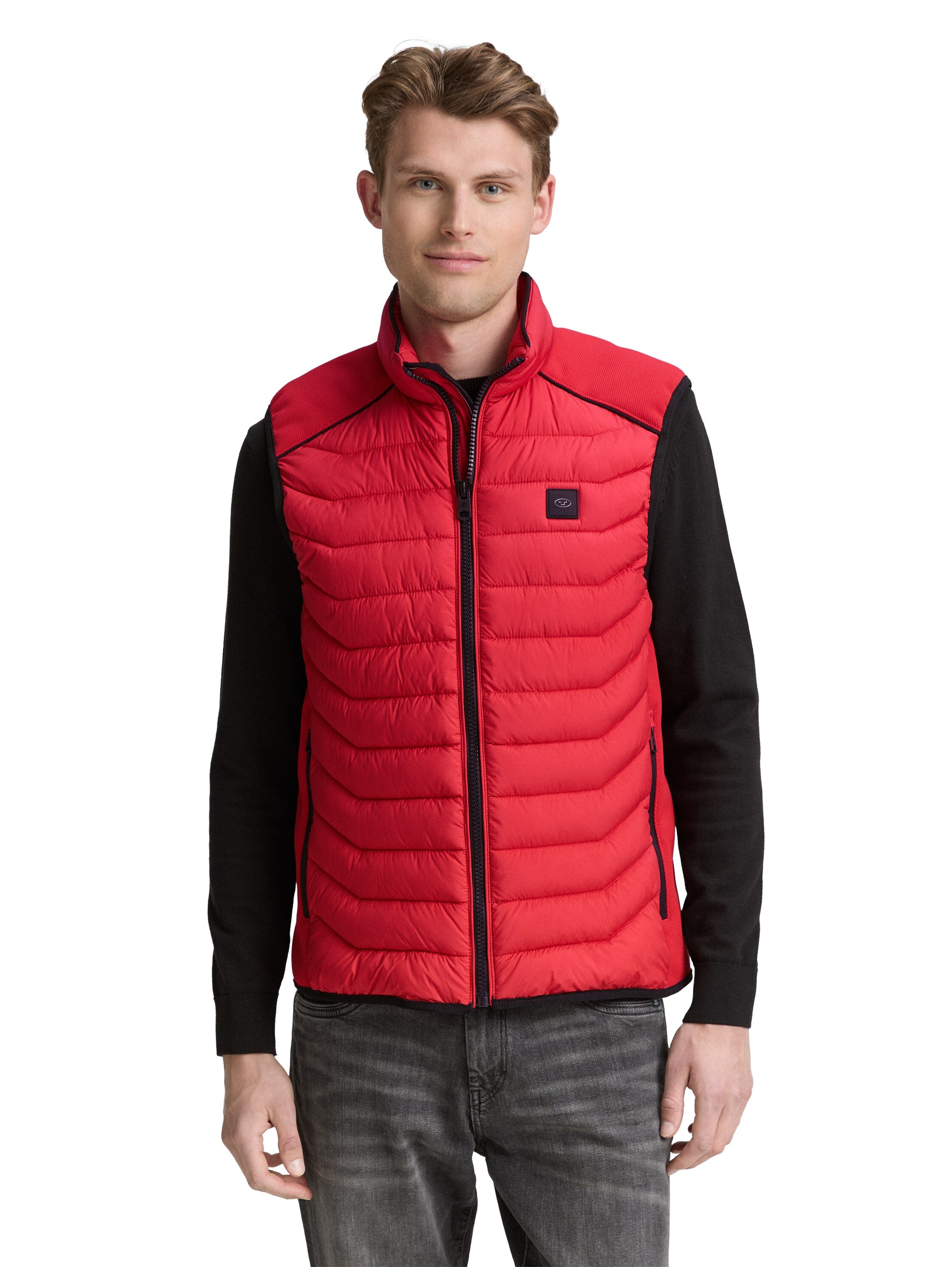 Tom Tailor Denim Hybrid Weste Herren wasserabweisend und strapazierfähig
