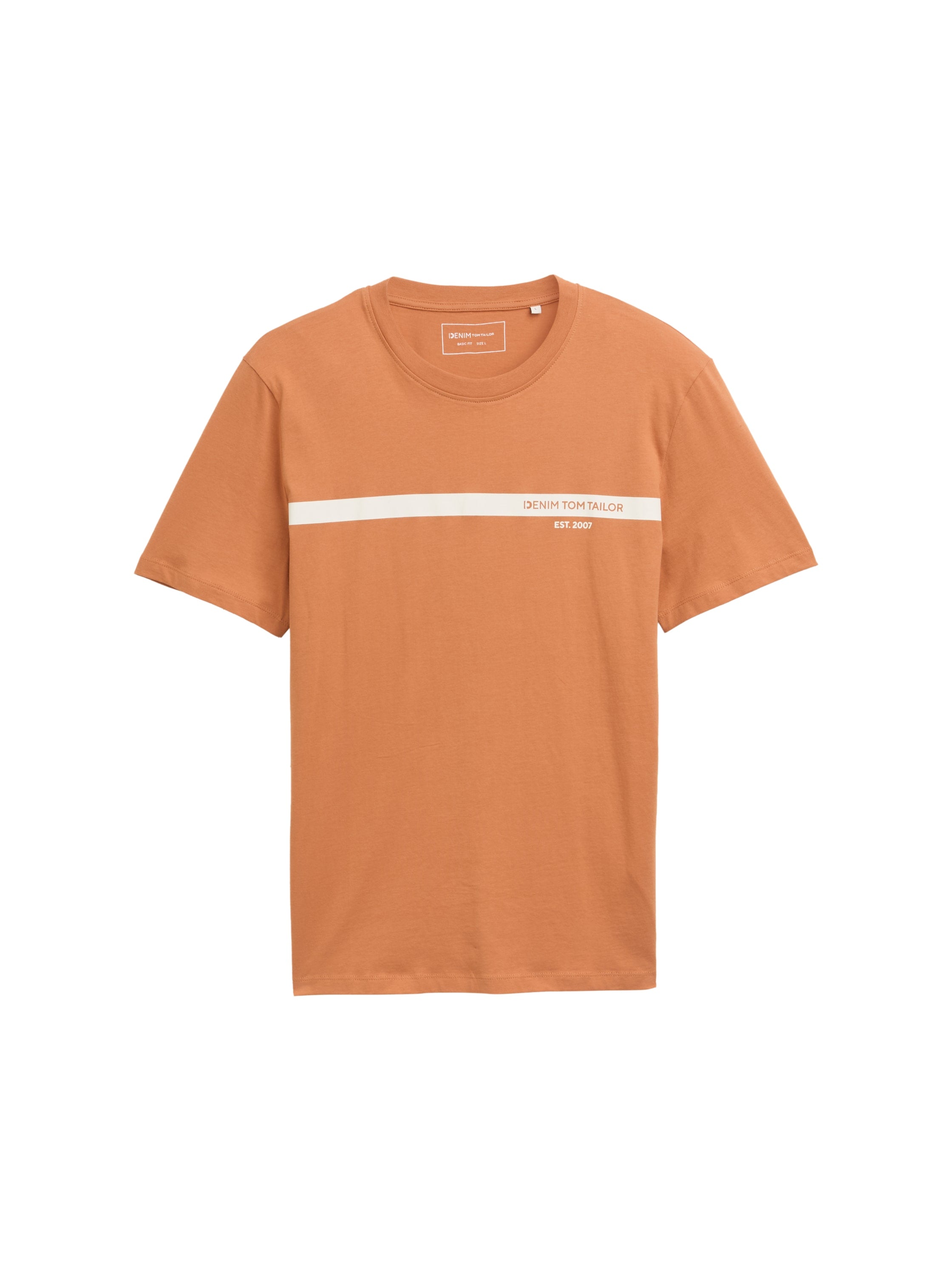 Tom Tailor Denim Basic T-Shirt für Männer mit Logo-Print