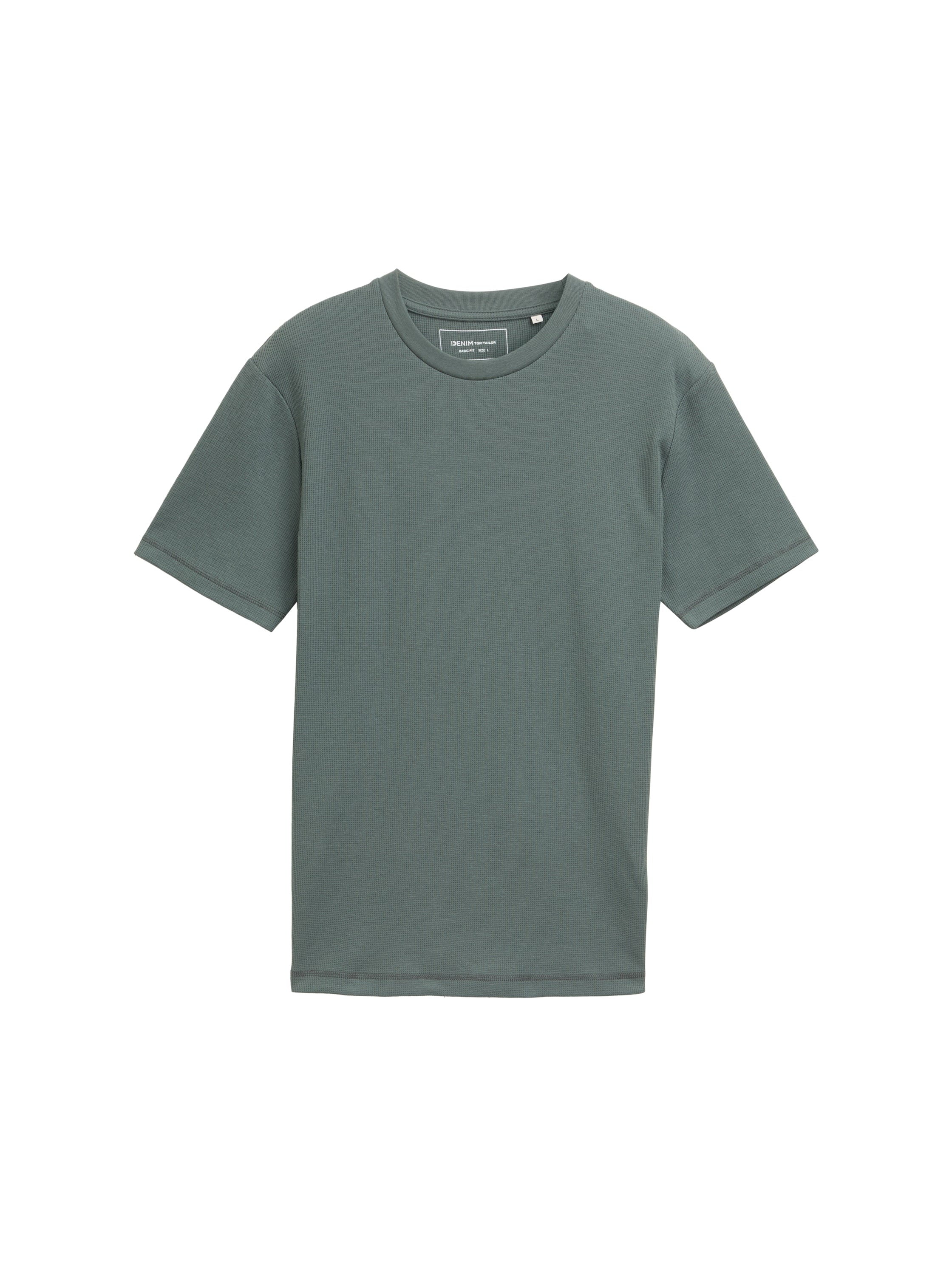 Tom Tailor Denim Strukturiertes T-Shirt für Herren mit optimalen Tragekomfort
