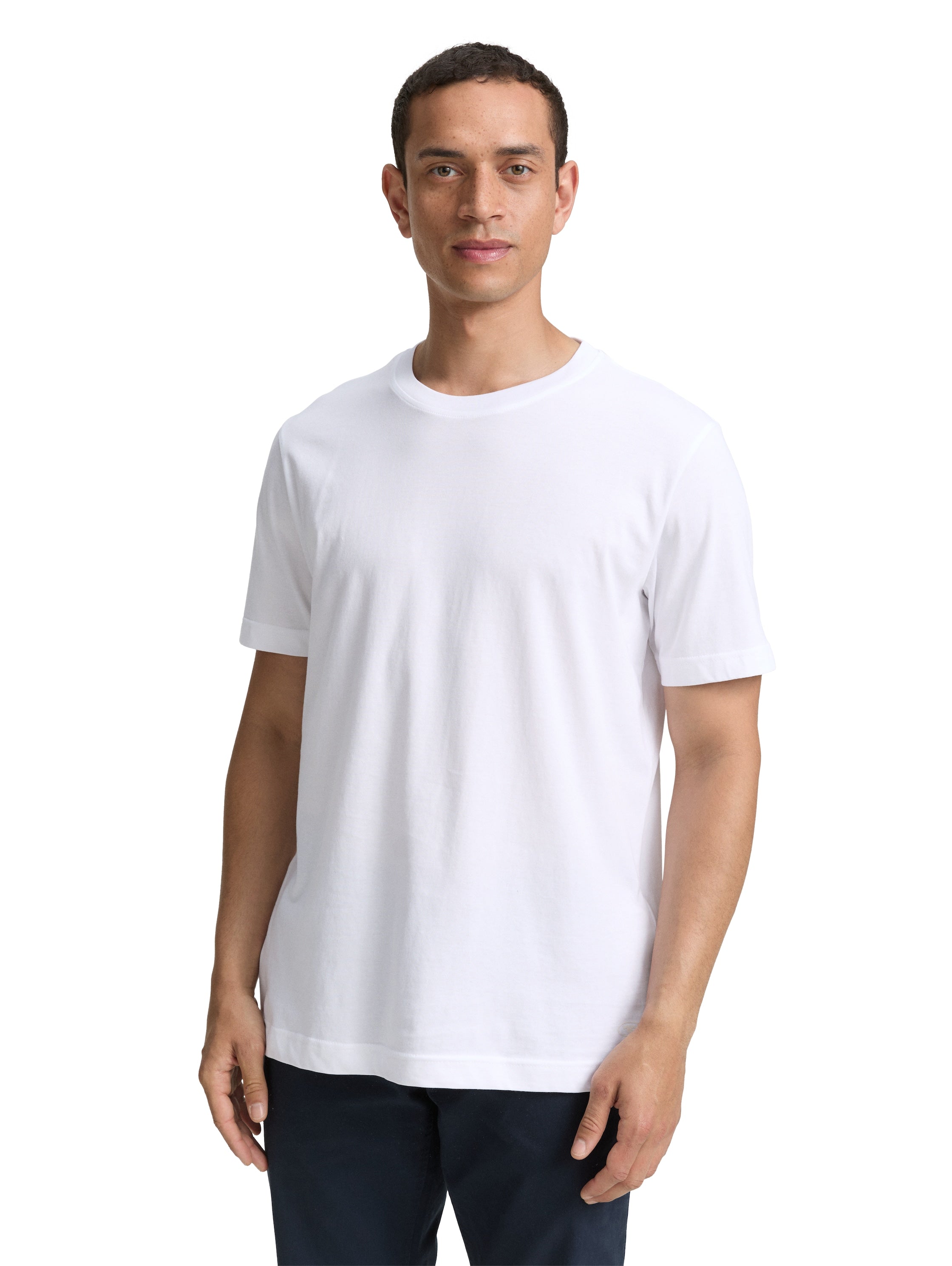 Tom Tailor Denim Male Basic T-Shirts 2er-Pack Baumwolle