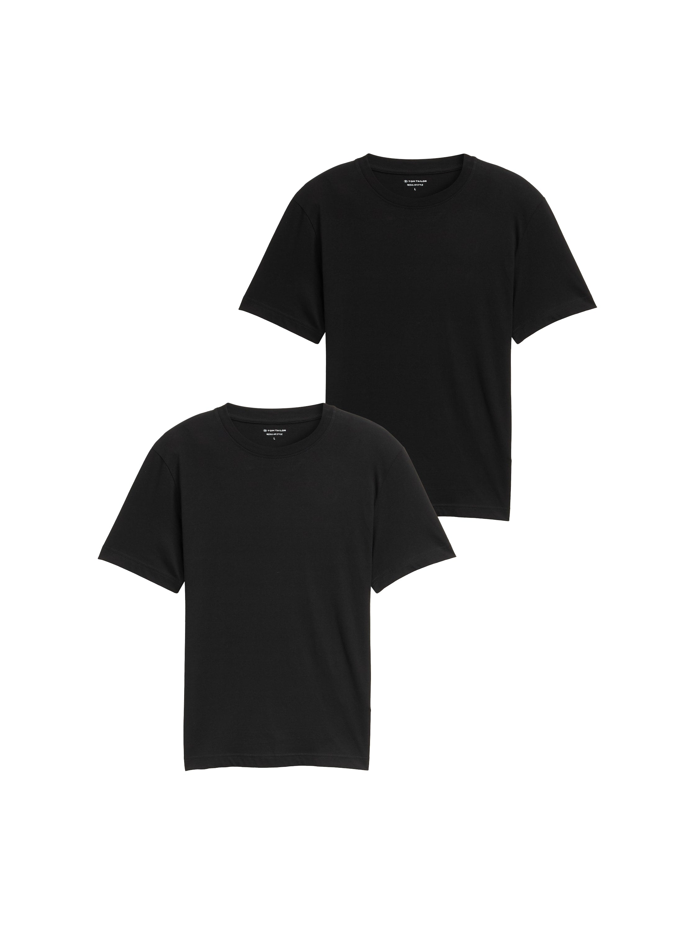 Tom Tailor Denim Male Basic T-Shirts 2er-Pack Baumwolle