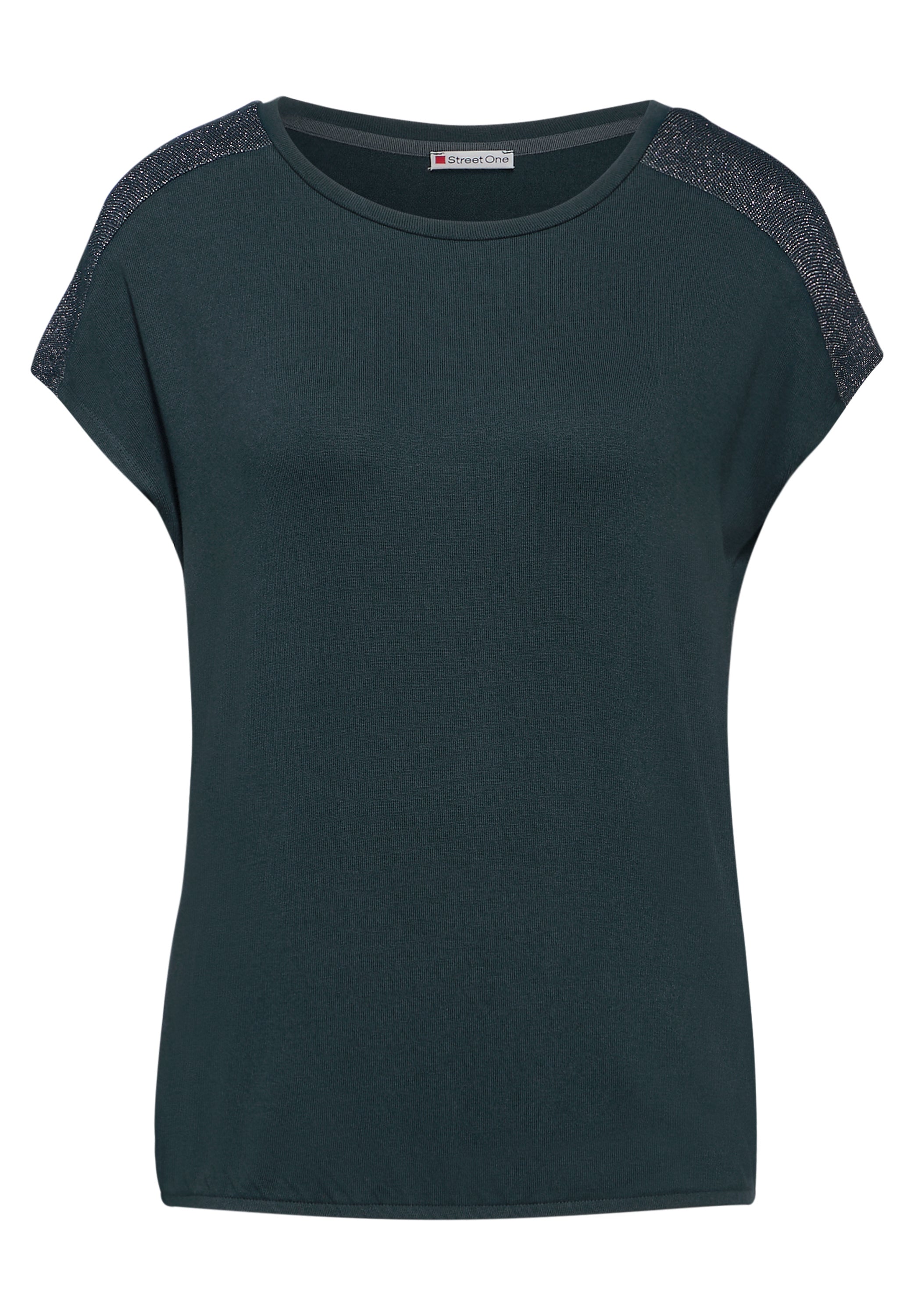 Street One T-Shirt Damen Glanz-Detail Elegant