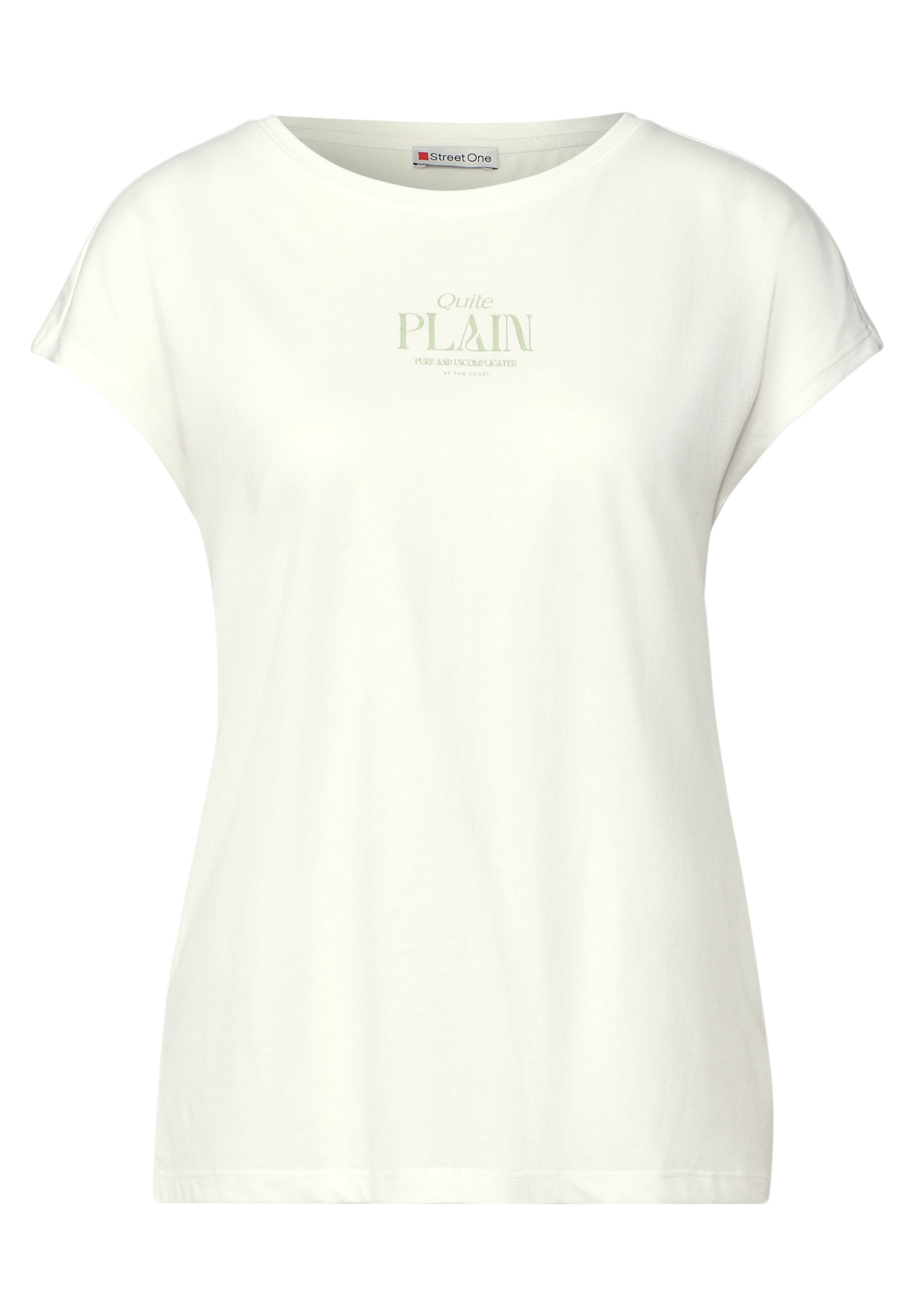 Street One Basic Shirt Damen mit coolem Wording Print