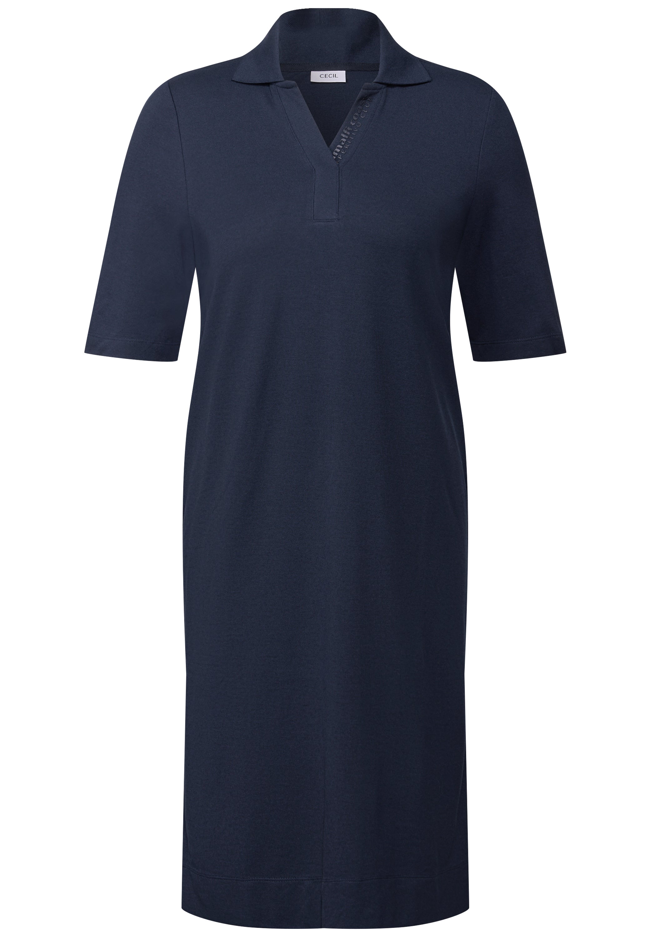 CECIL Knielanges Polo-Kleid Damen Stretch