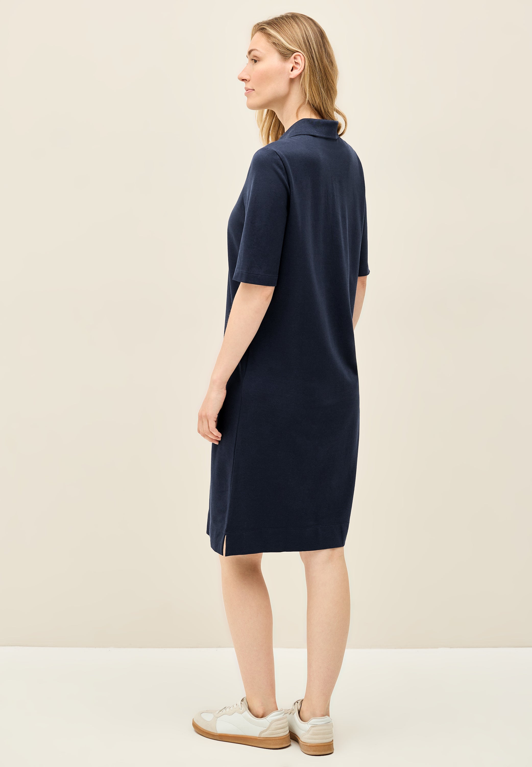 CECIL Knielanges Polo-Kleid Damen Stretch