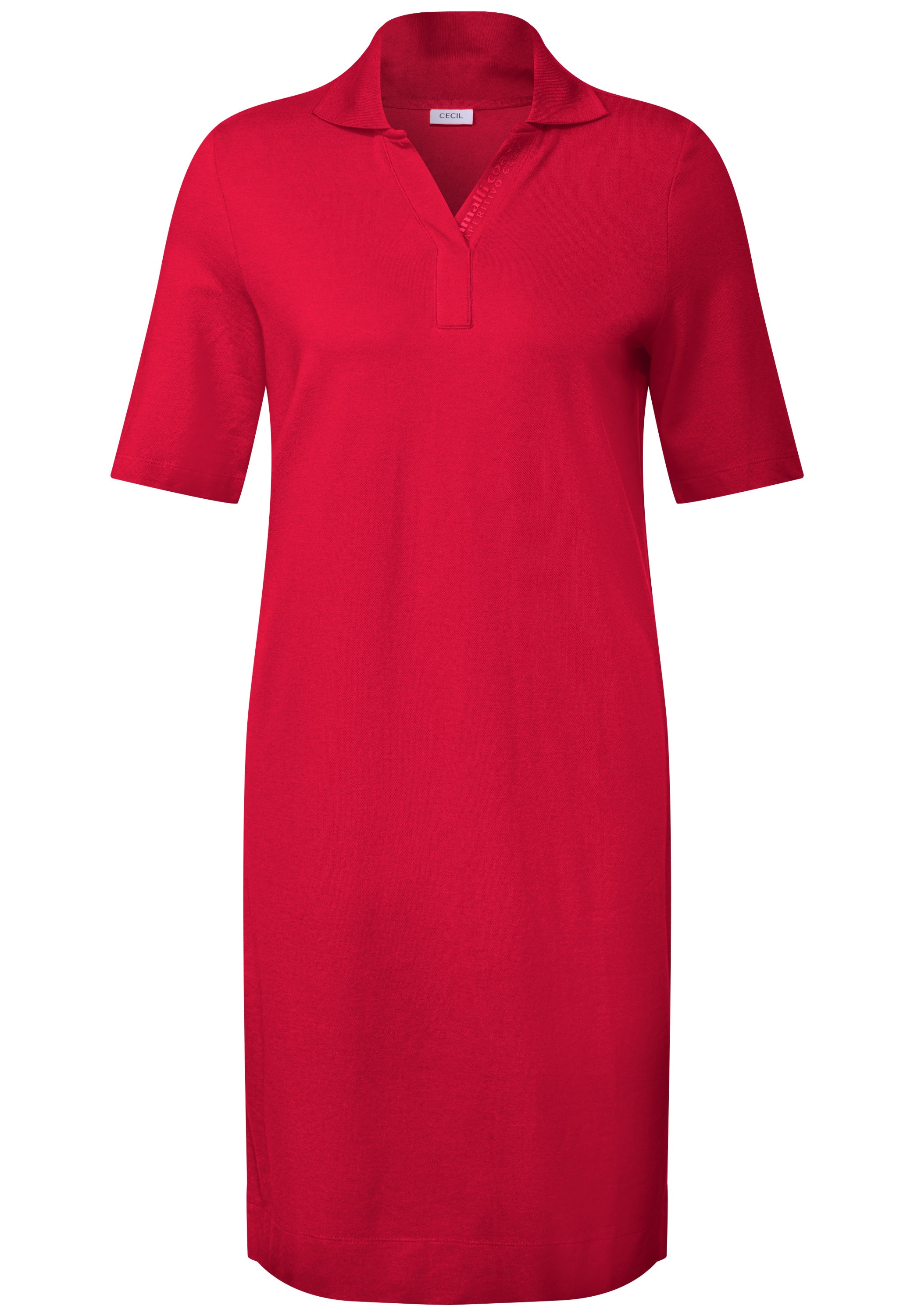 CECIL Knielanges Polo-Kleid Damen Stretch