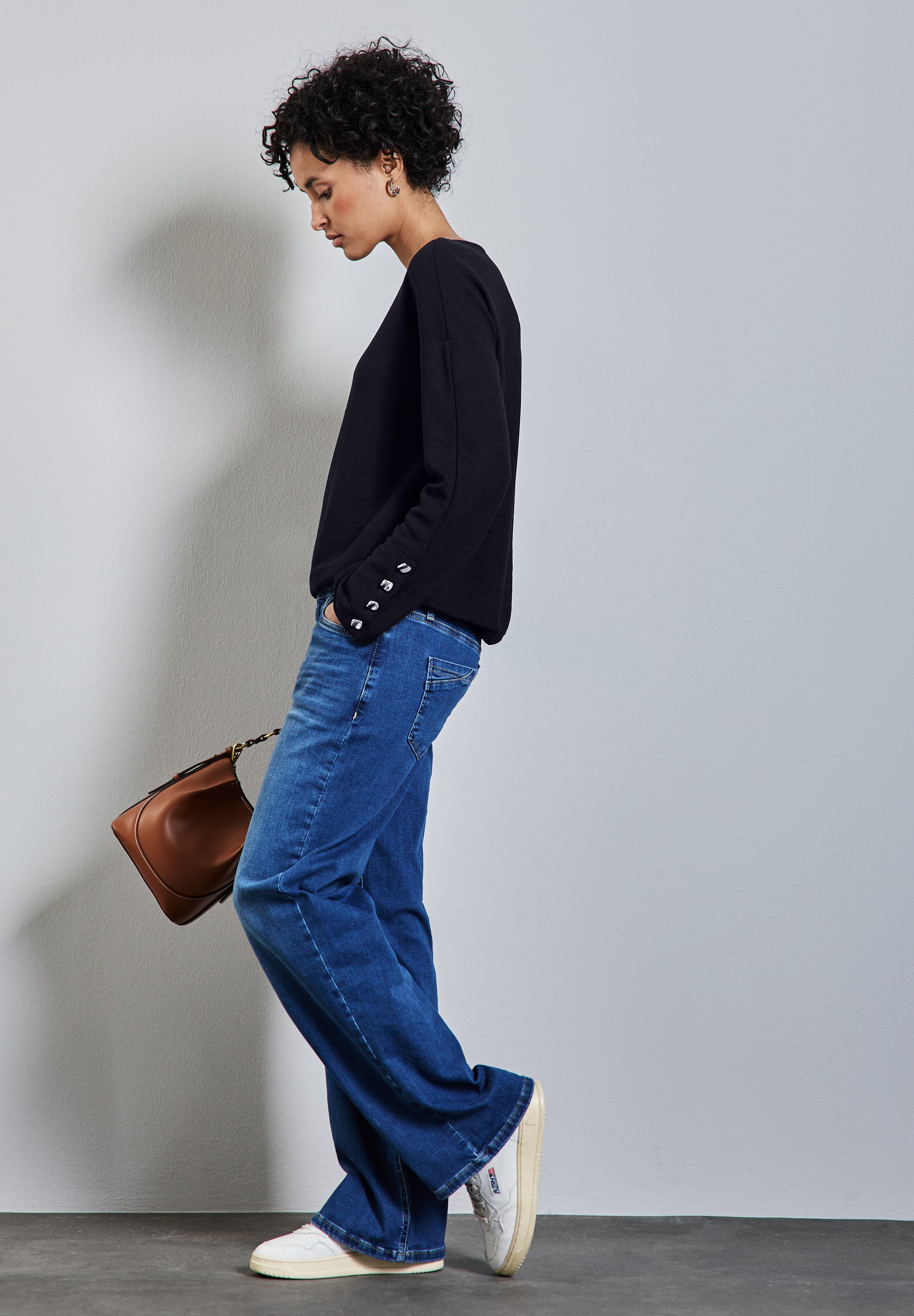 Street One Shirt mit Knopfdetail Damen Femininer Look