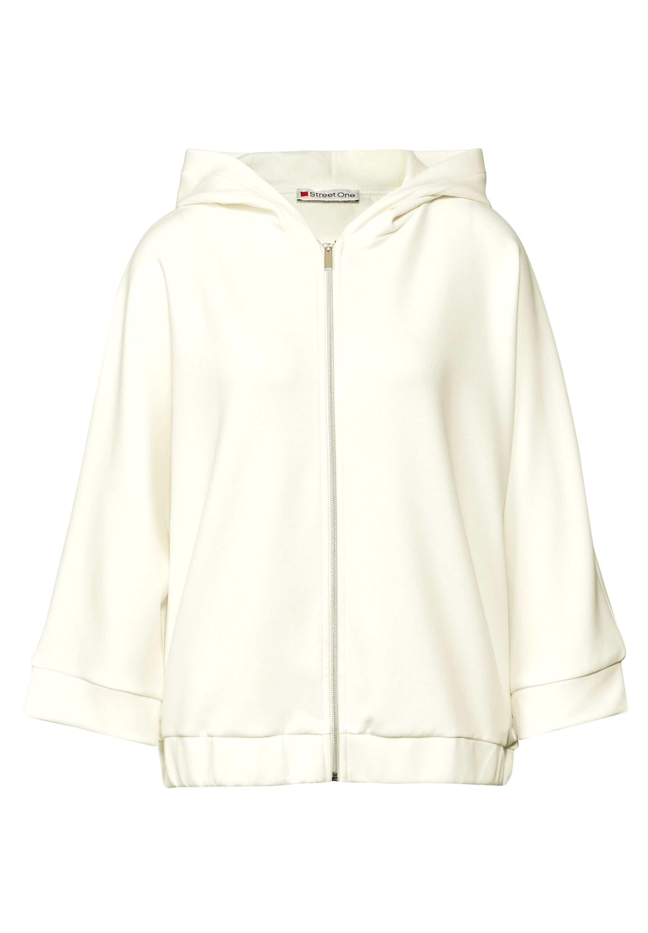 Street One Silk-Look Hoodie Jacke Damen Leicht Stretch