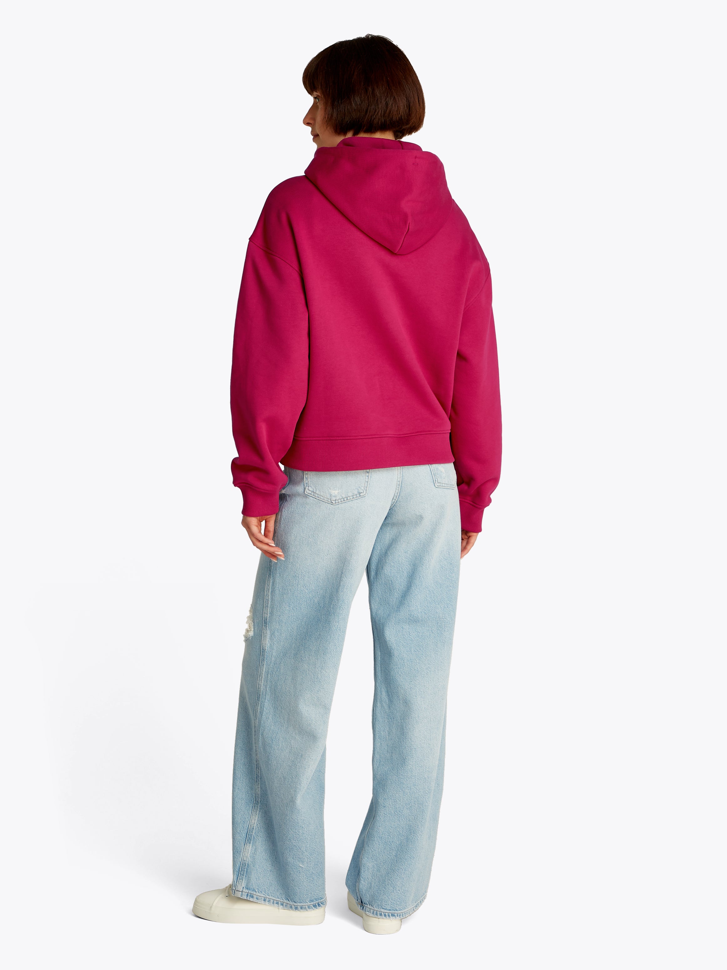 TJW BXY BADGE HOODIE EXT - Damen - Brilliant Berry