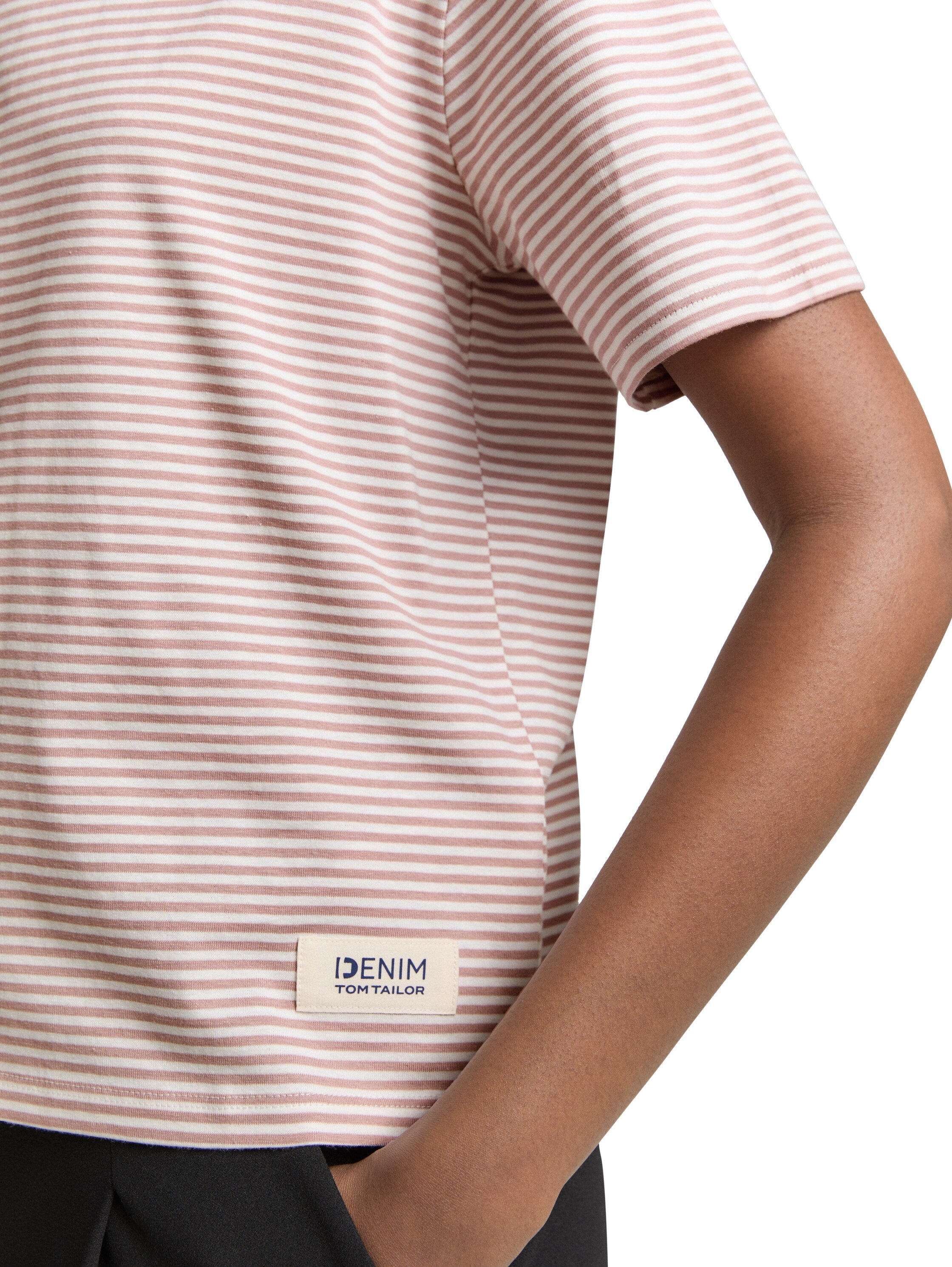 Tom Tailor Denim Boxy Fit T-Shirt Unisex Lockere Passform