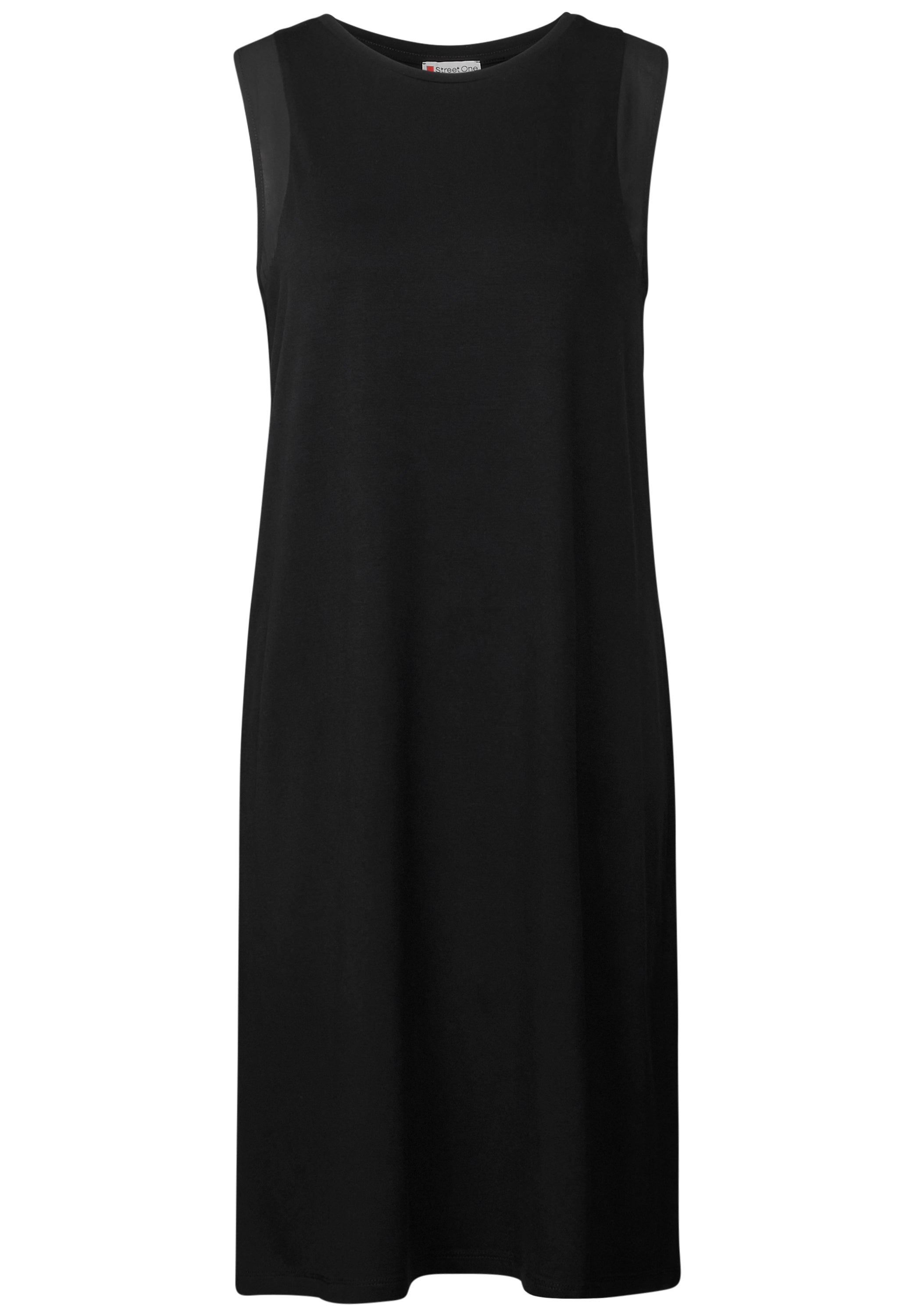 Street One Knielanges Damenkleid mit femininen Chiffon-Details