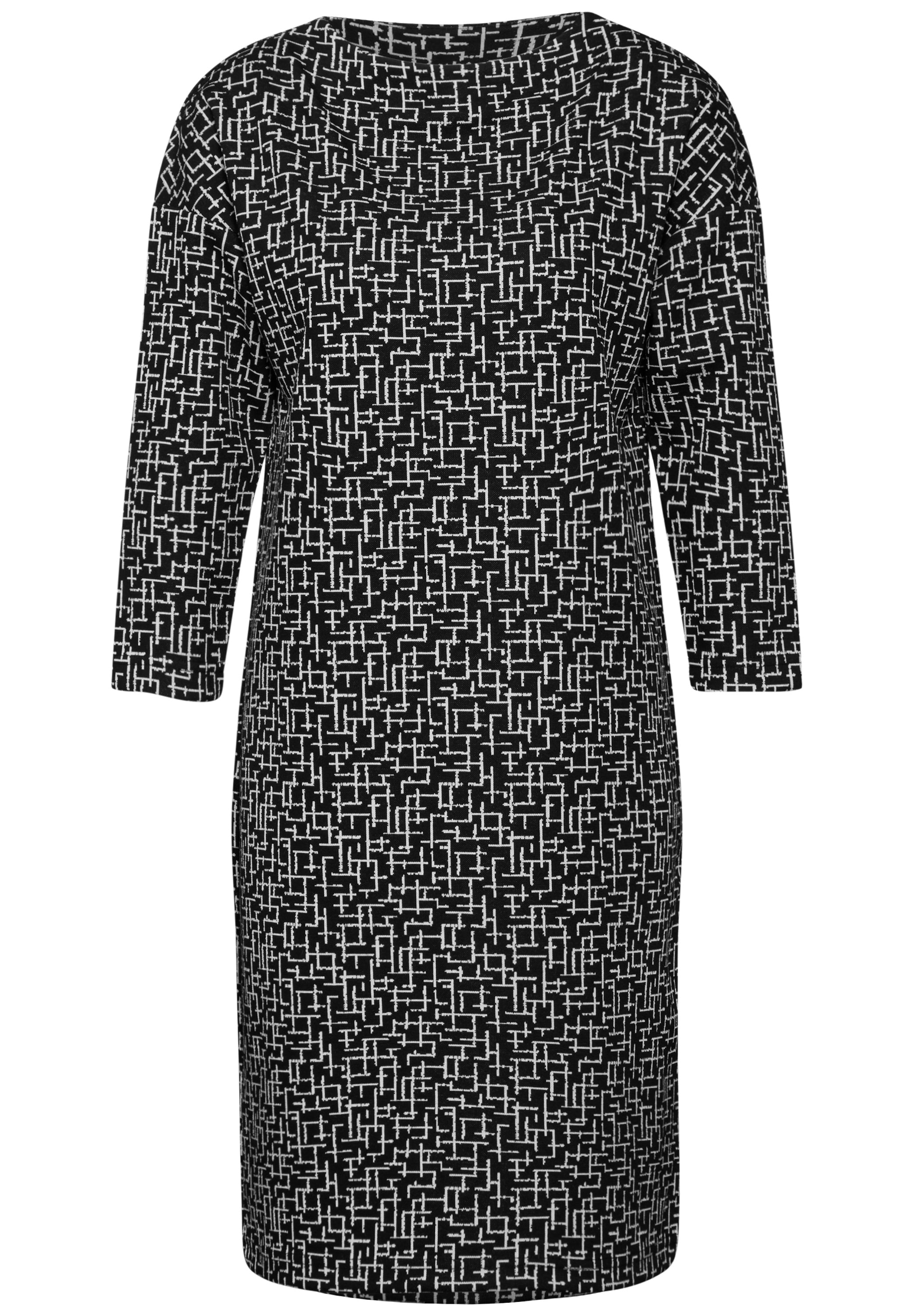 Street One T-Shirt-Kleid Damen Gemustert Langarm Stretch
