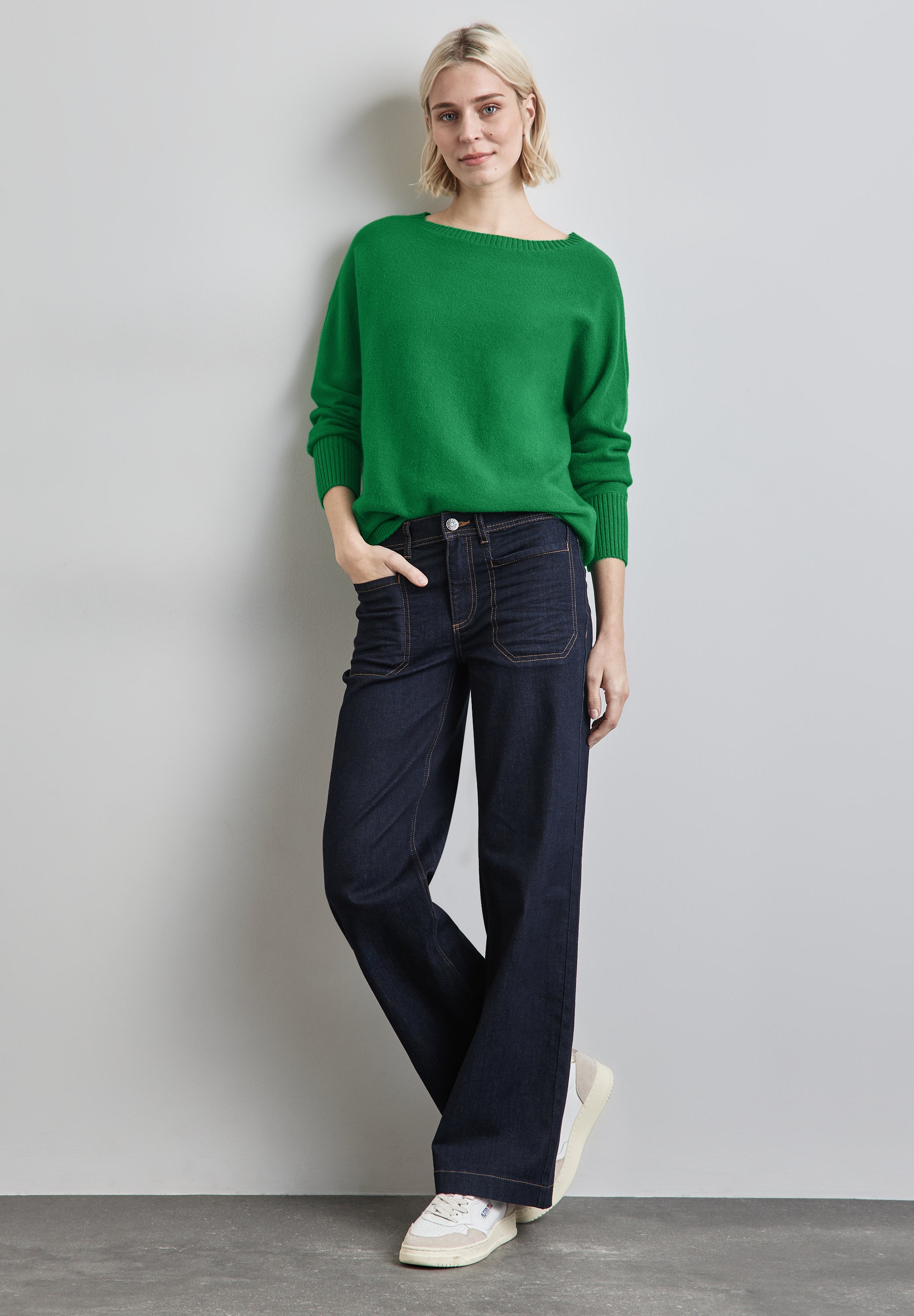 Street One Dolman Pullover Damen Komfortabler Strickpullover