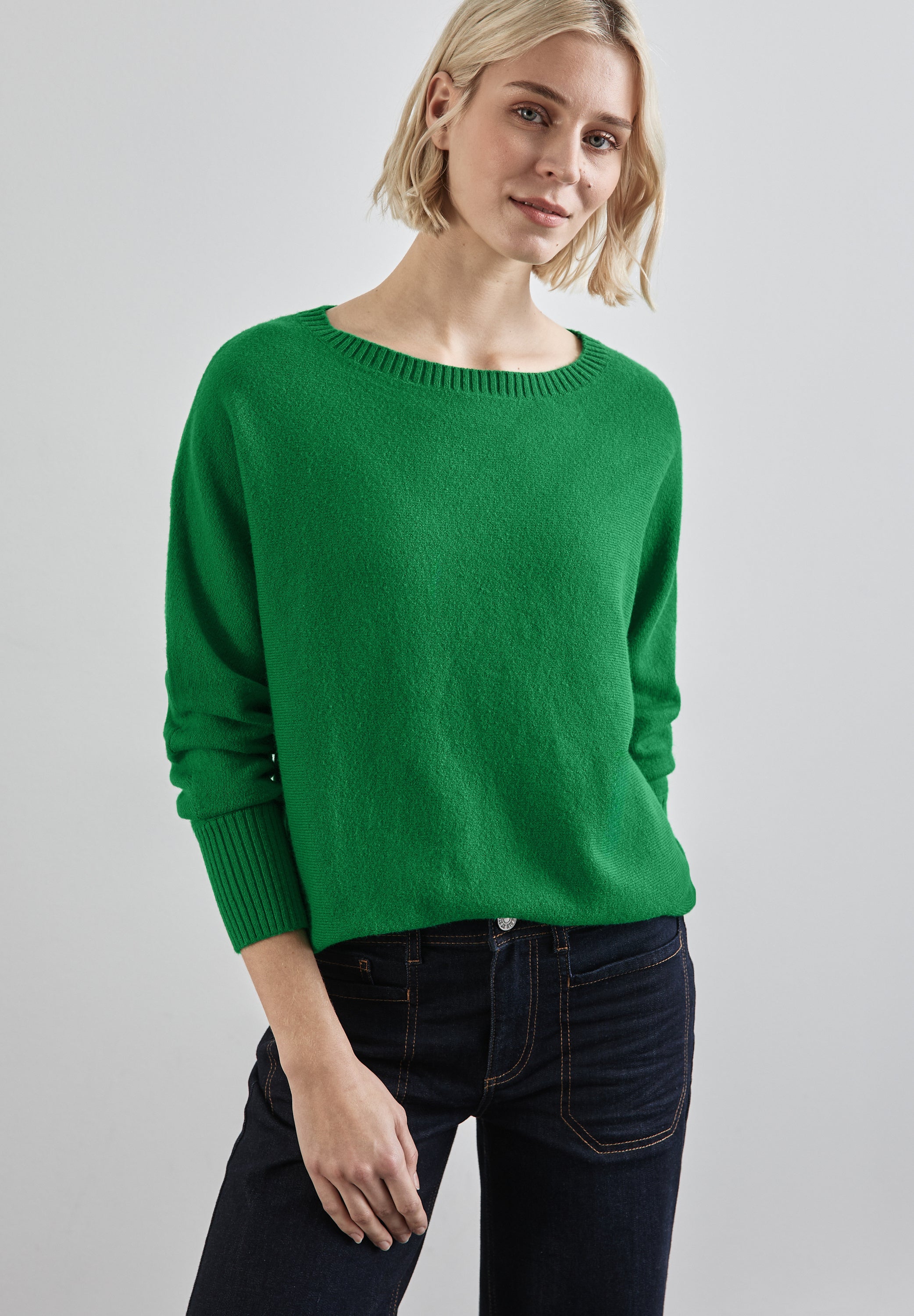 Street One Dolman Pullover Damen Komfortabler Strickpullover