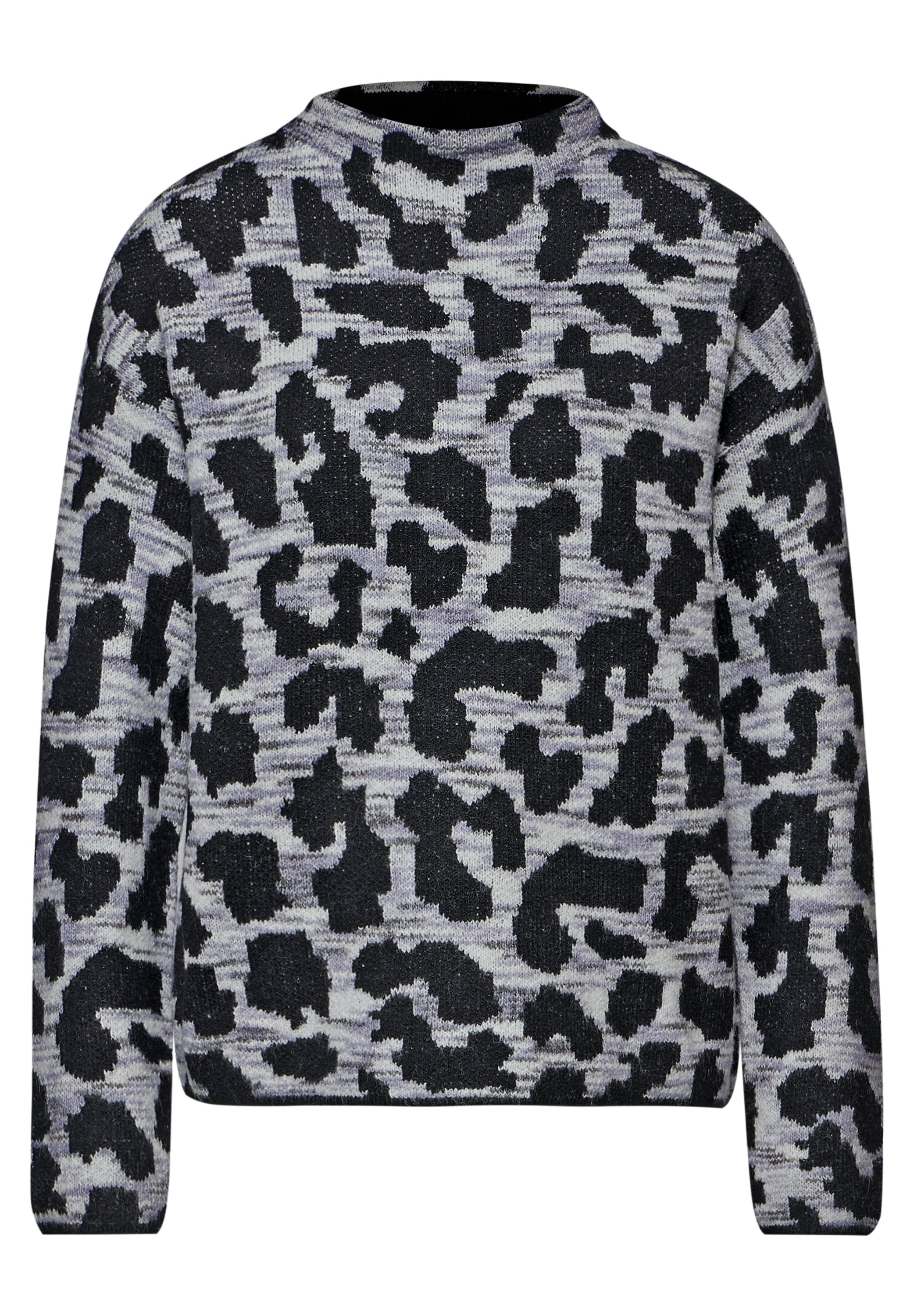 Street One Jacquard Pullover Damen Leo-Muster
