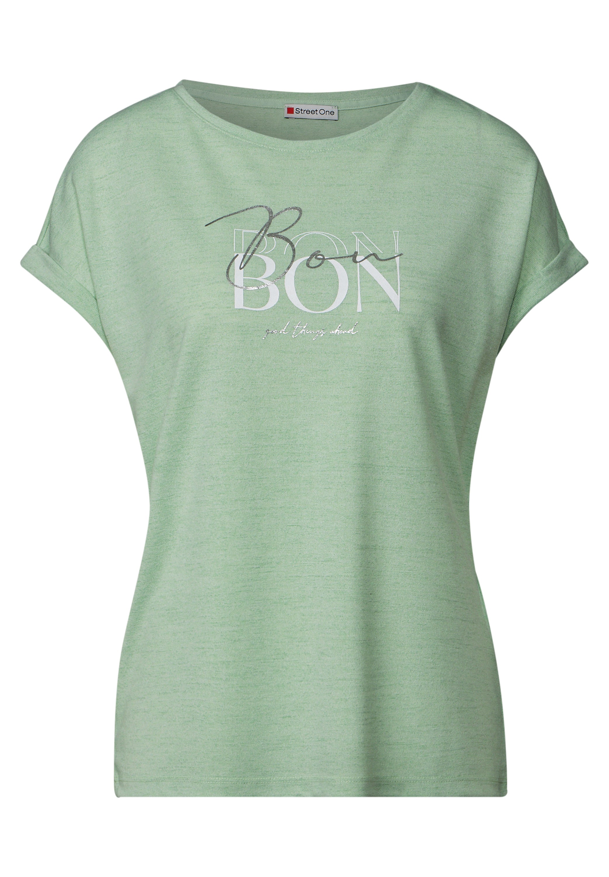 Street One T-Shirt Damen lässiges Wording Rundhalsausschnitt