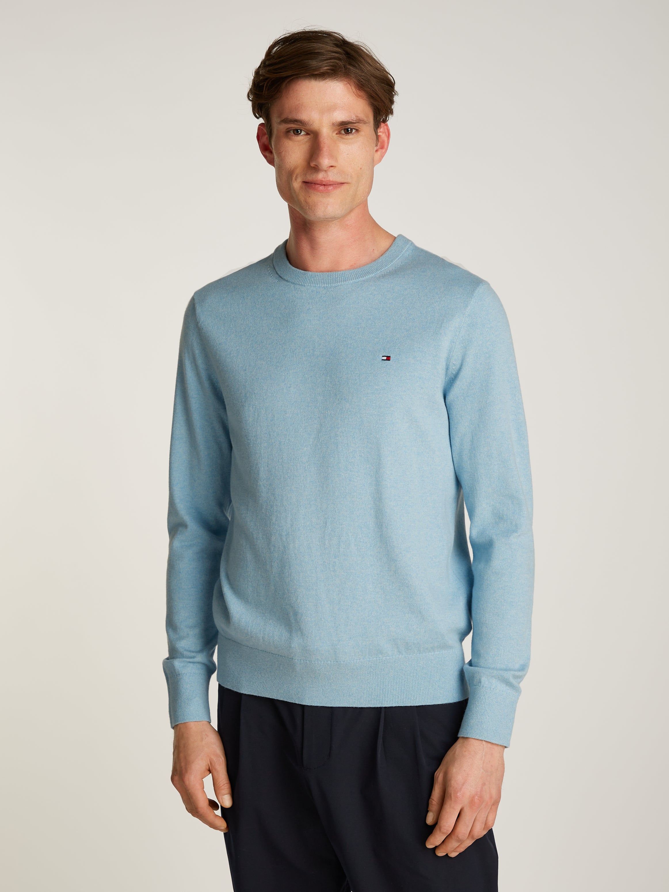 PIMA ORG CTN CASHMERE CREW NECK
