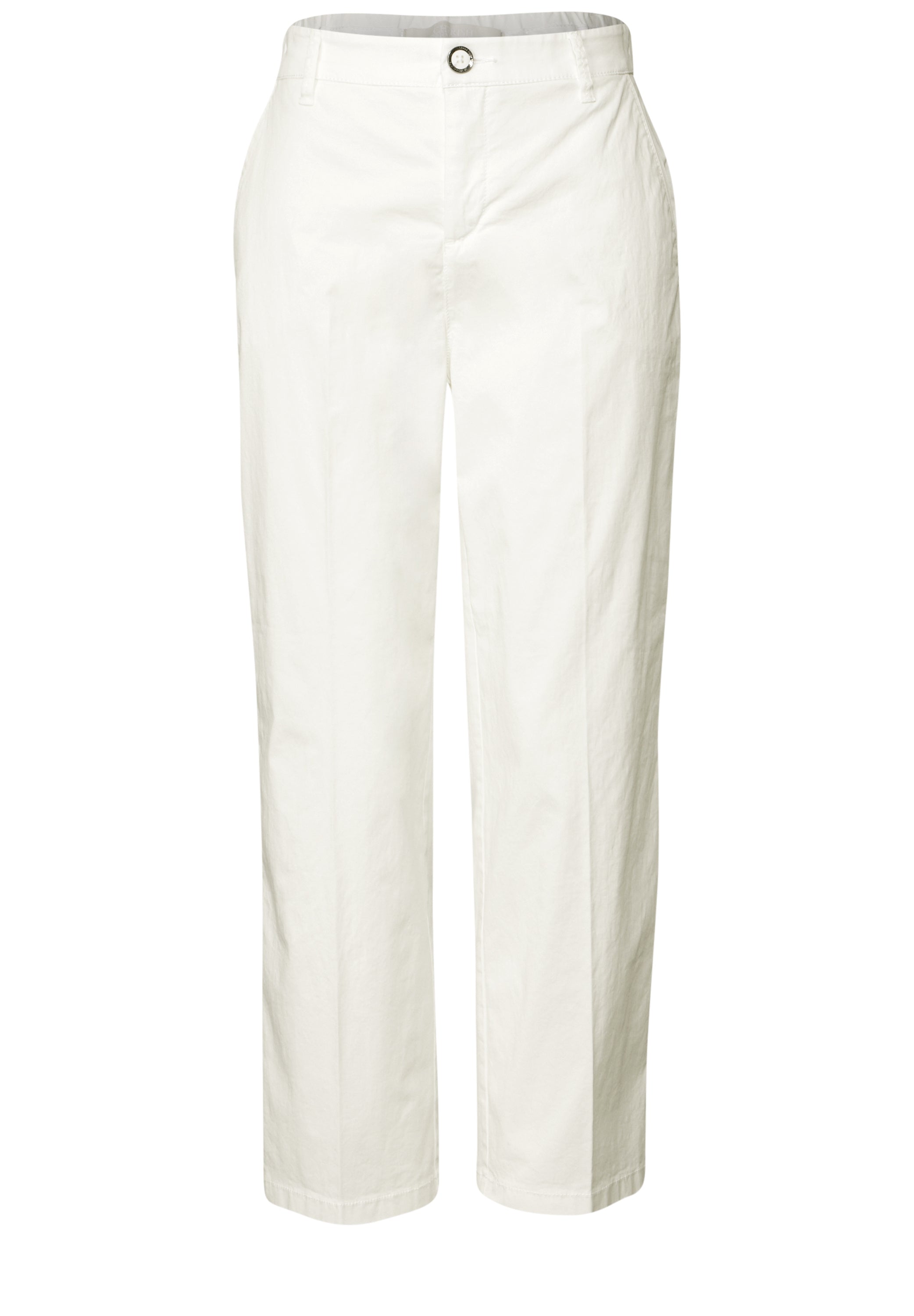Street One Straight Leg Chino Damen Bequeme Mid Waist Hose