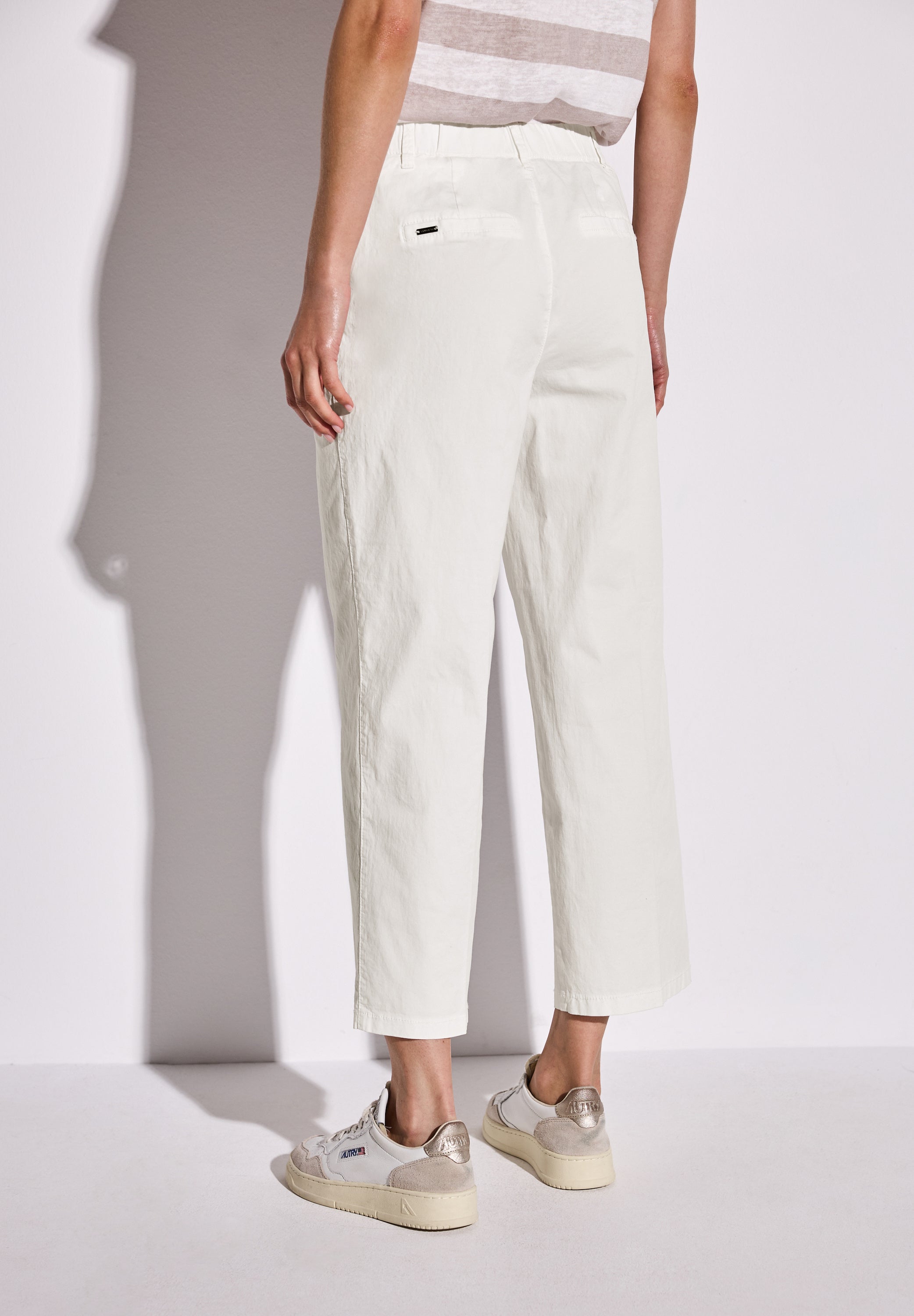 Street One Straight Leg Chino Damen Bequeme Mid Waist Hose