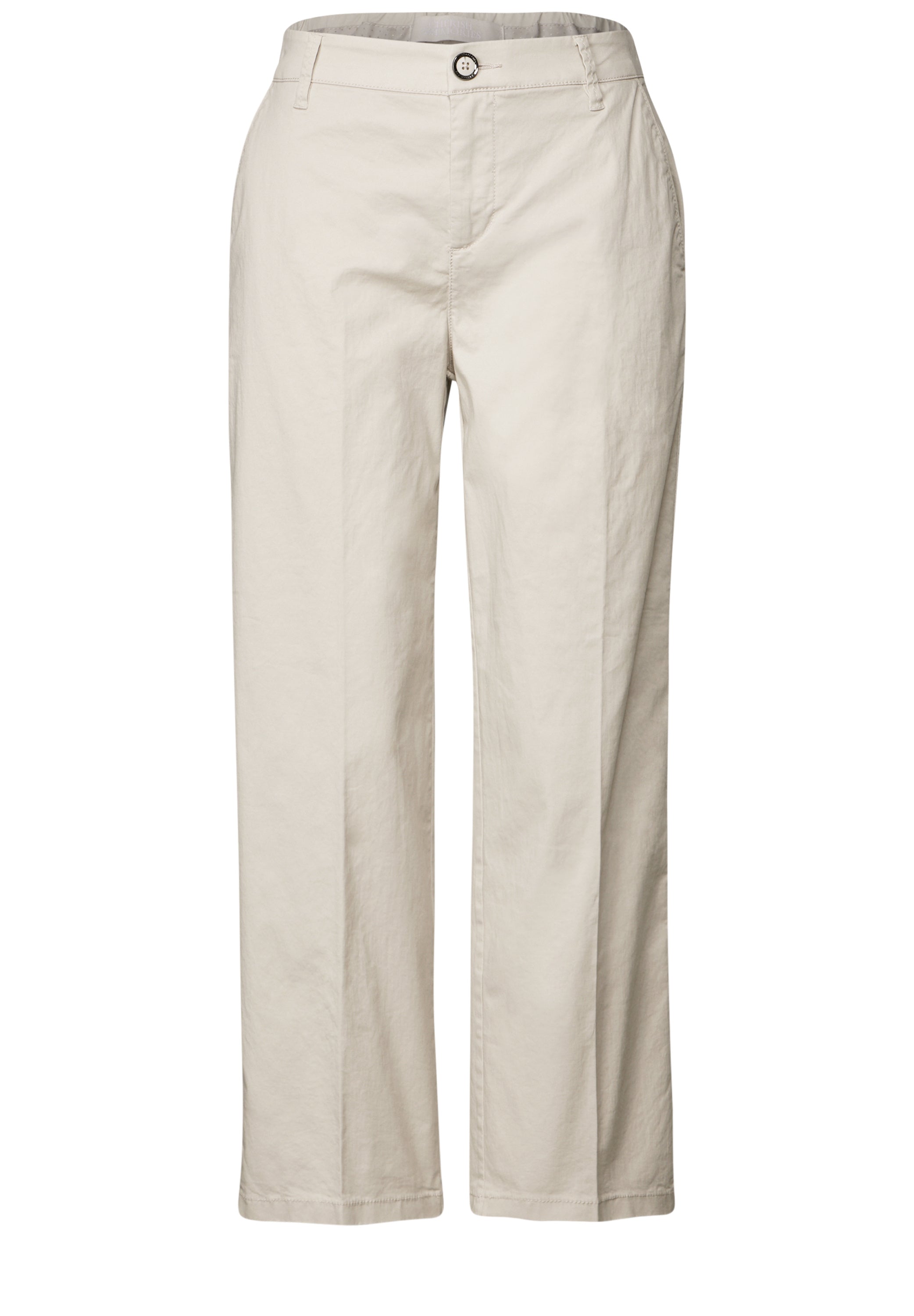 Street One Straight Leg Chino Damen Bequeme Mid Waist Hose