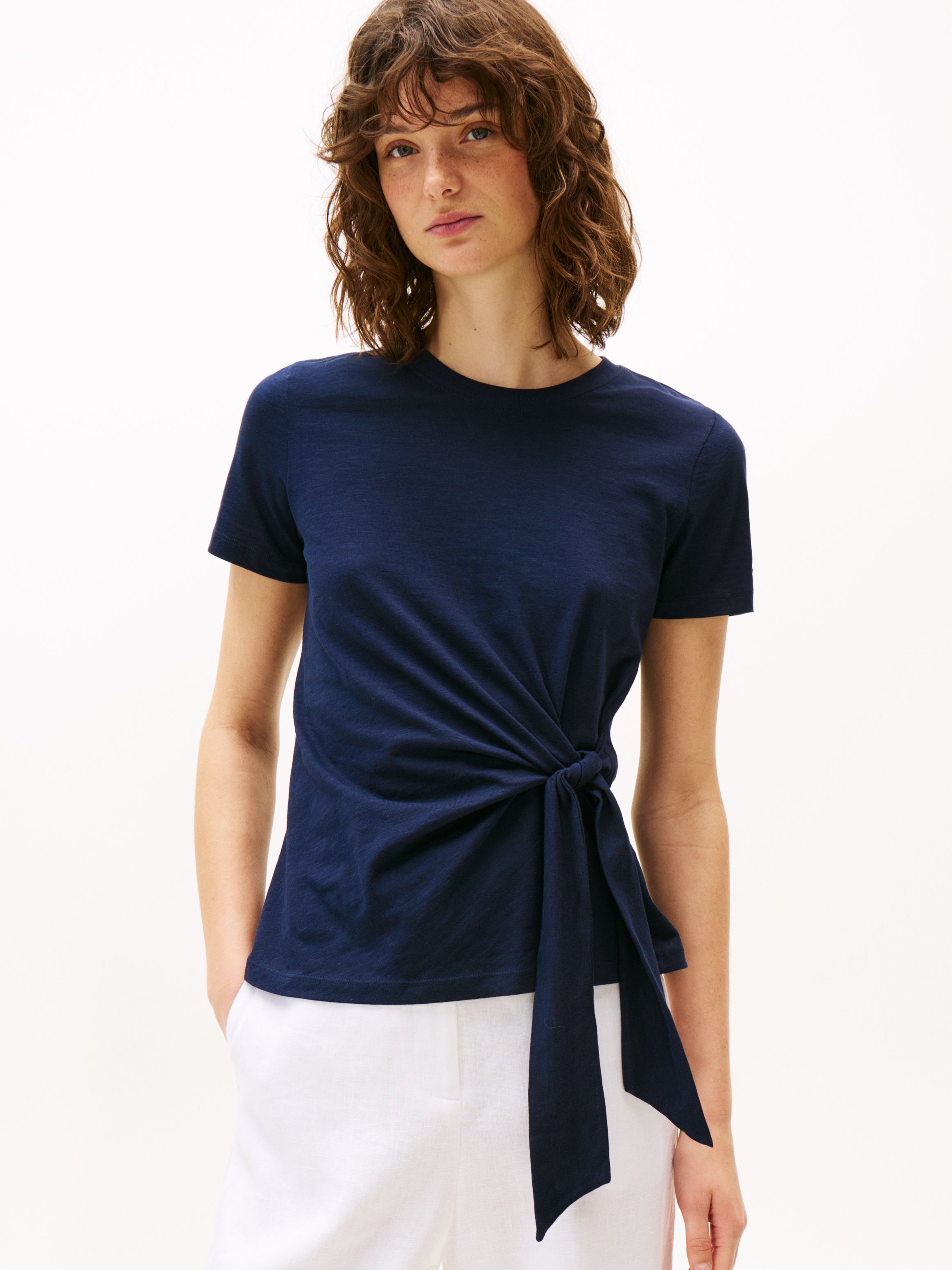 KNOT BOAT-NK SS TEE Damen T-Shirt Bequem und Modern