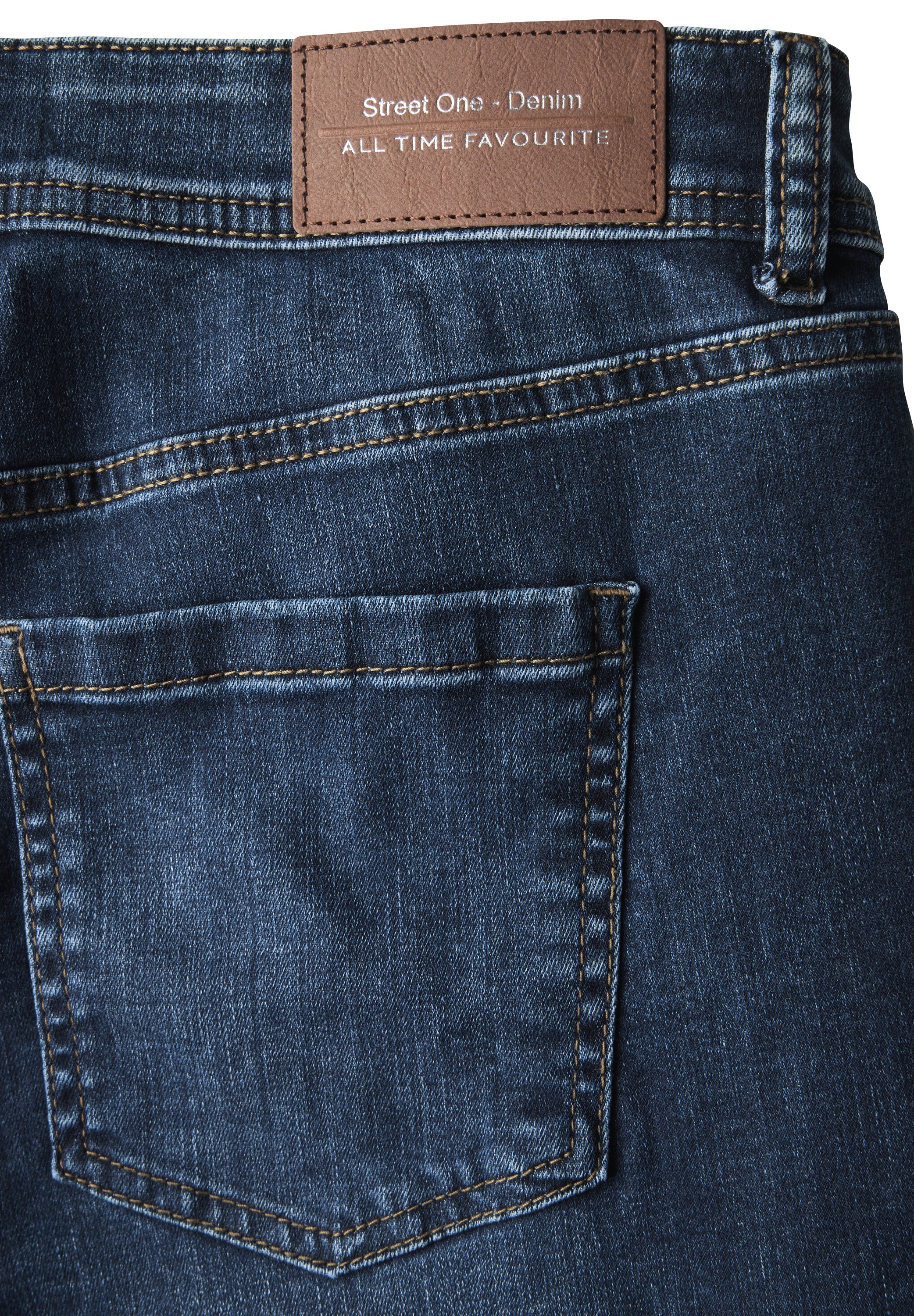Street One Casual Fit Jeans Damen Slim Legs Mid Waist Baumwollmix