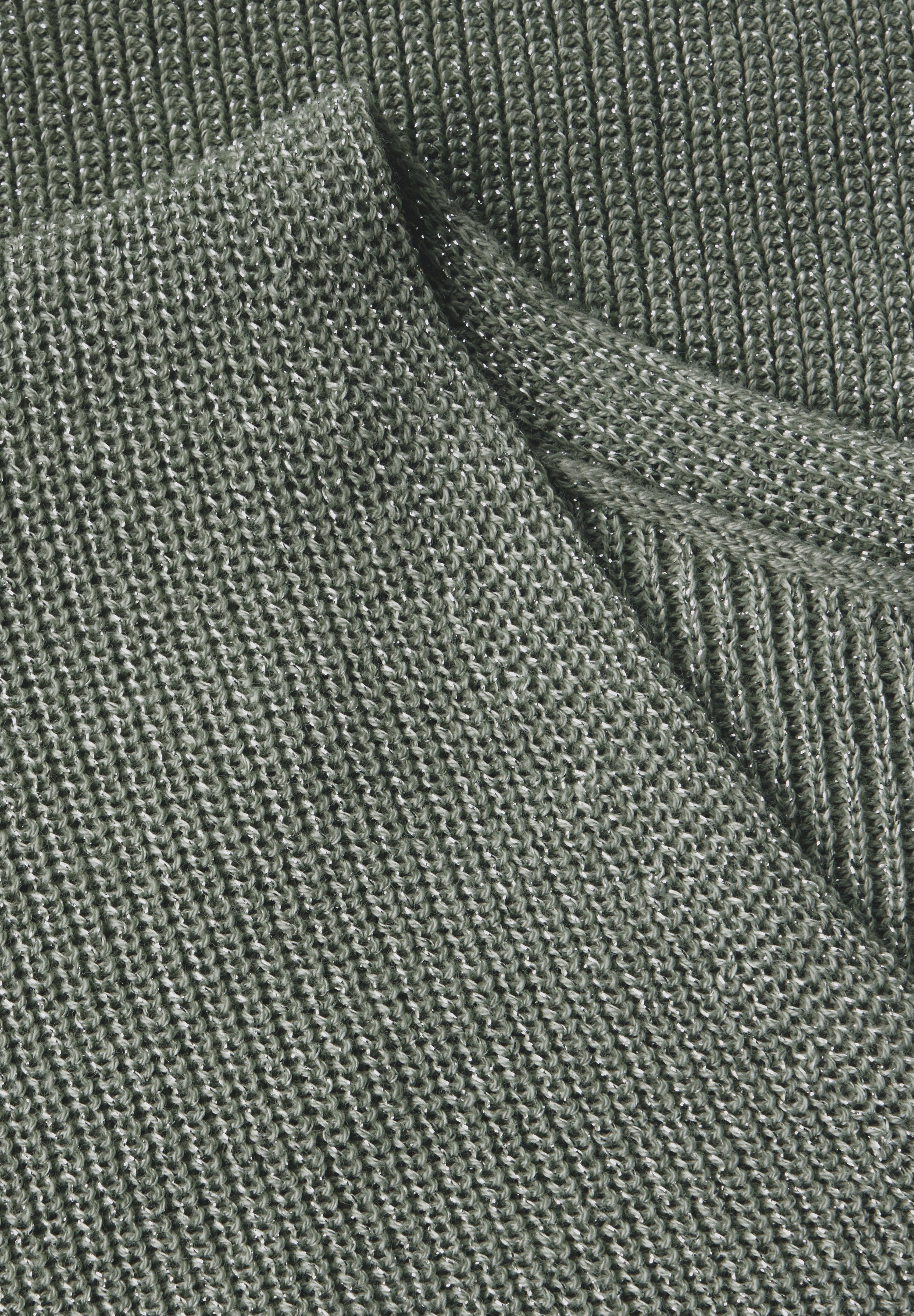 Street One Strickpullover Damen mit glitzernden Details und V-Ausschnitt