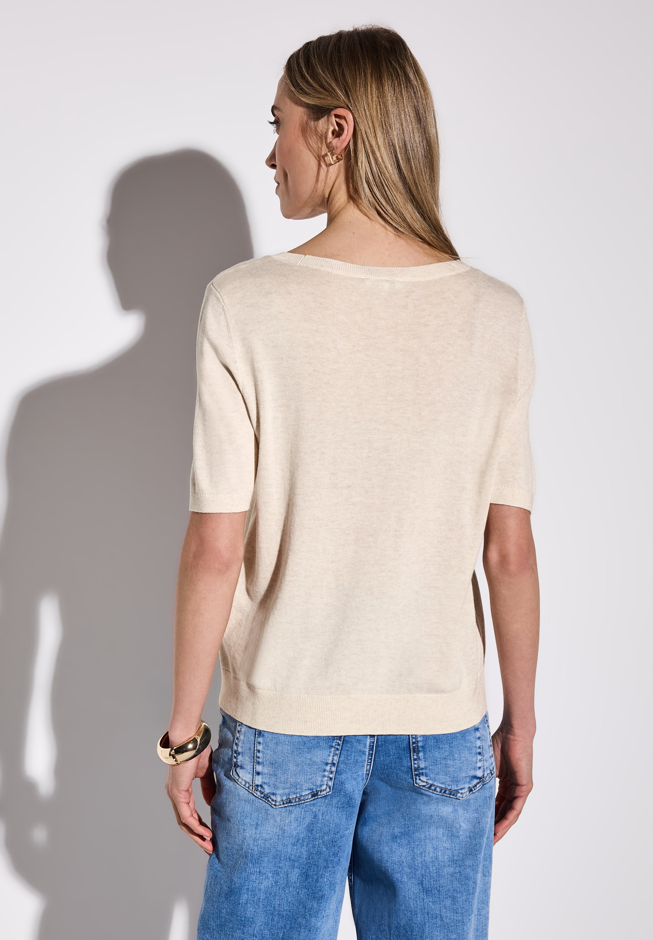 Street One Strickpullover Damen Kurzarm Klassisch Bequem