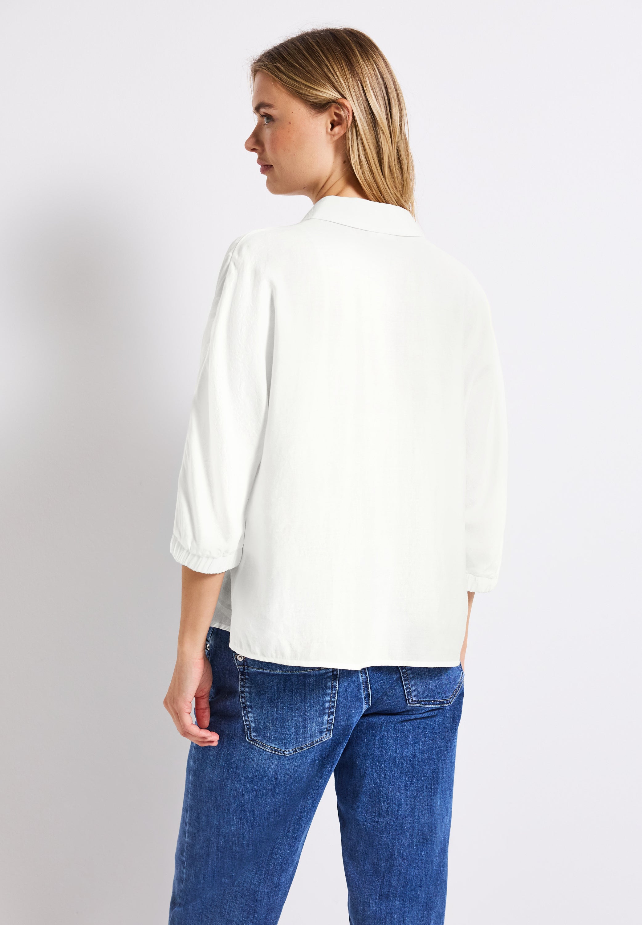 Street One Dolman Hemdbluse Damen Elegante Kurzarmbluse