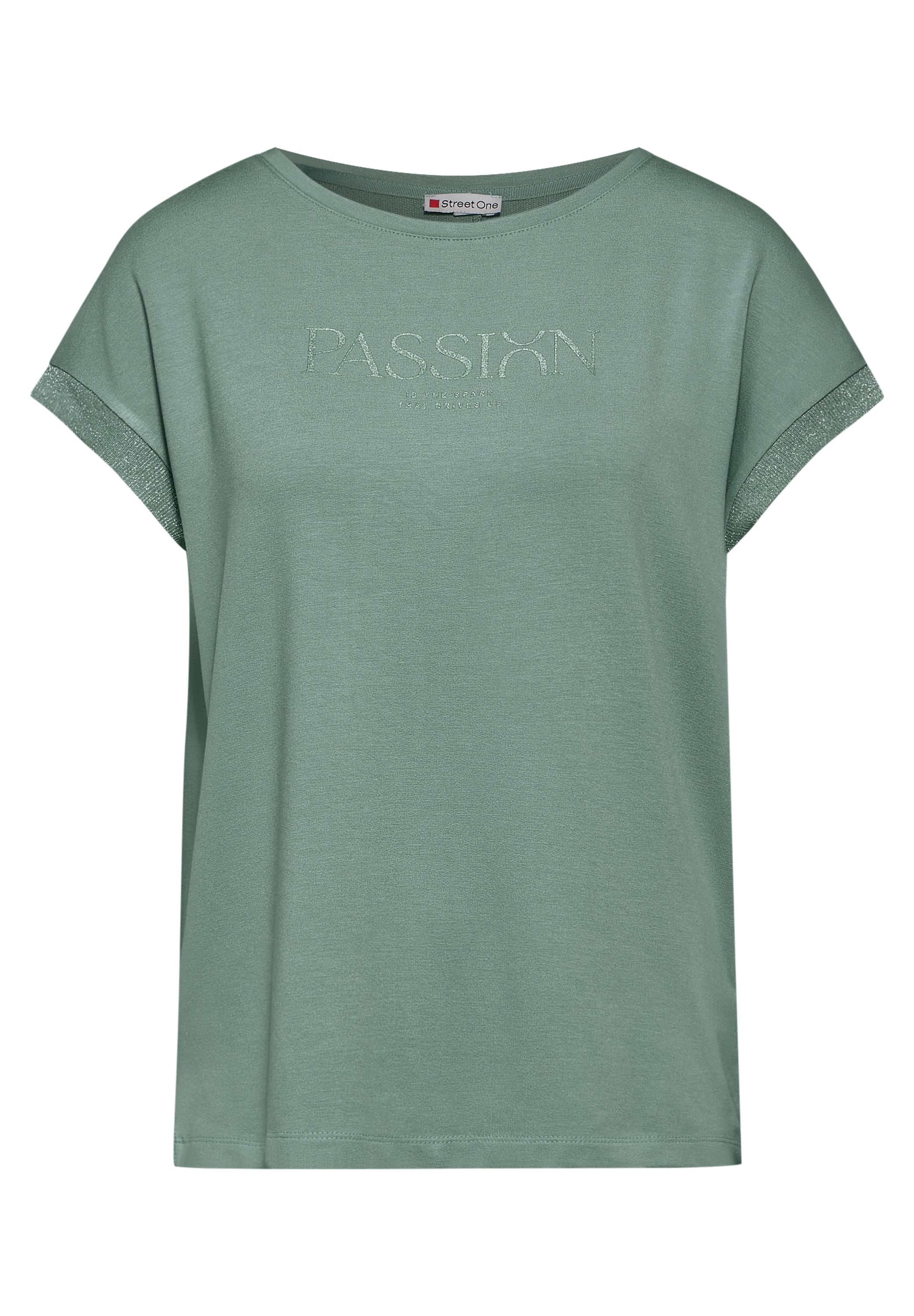 Street One Kurzarmshirt Damen mit Schriftzug Weich und bequem