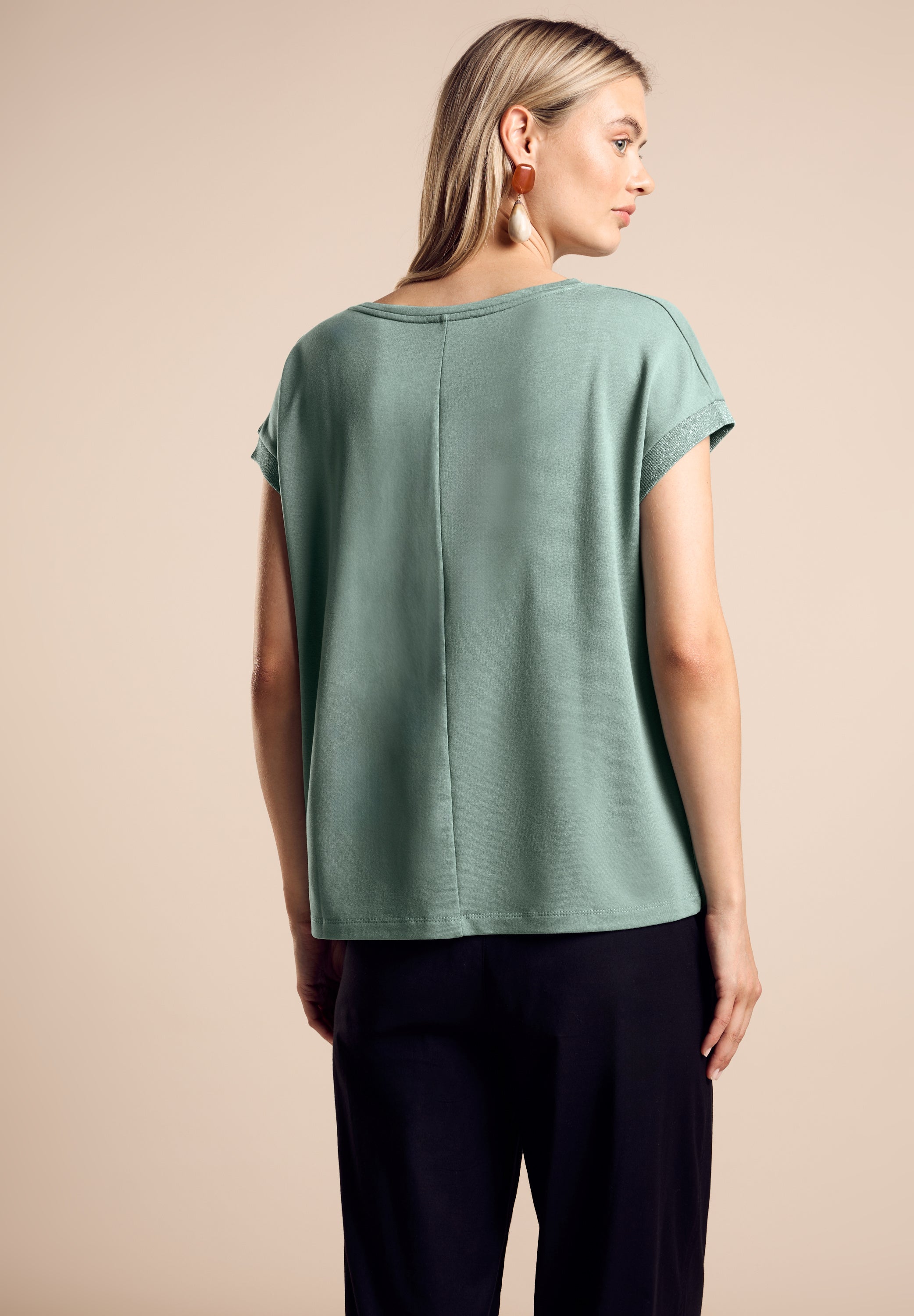 Street One Kurzarmshirt Damen mit Schriftzug Weich und bequem