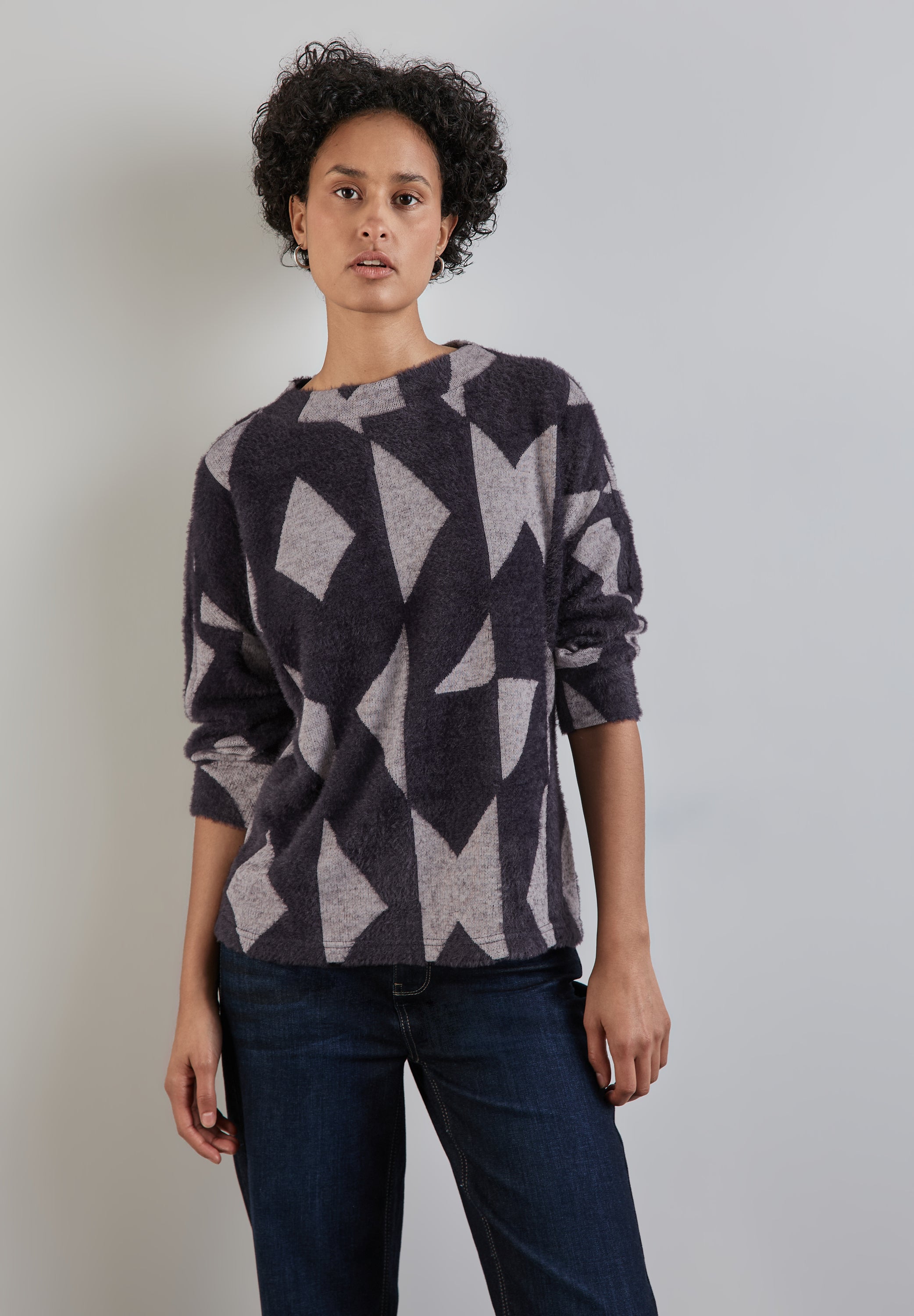 Street One Damenshirt Turtleneck 3/4-Arm Besonders Weich
