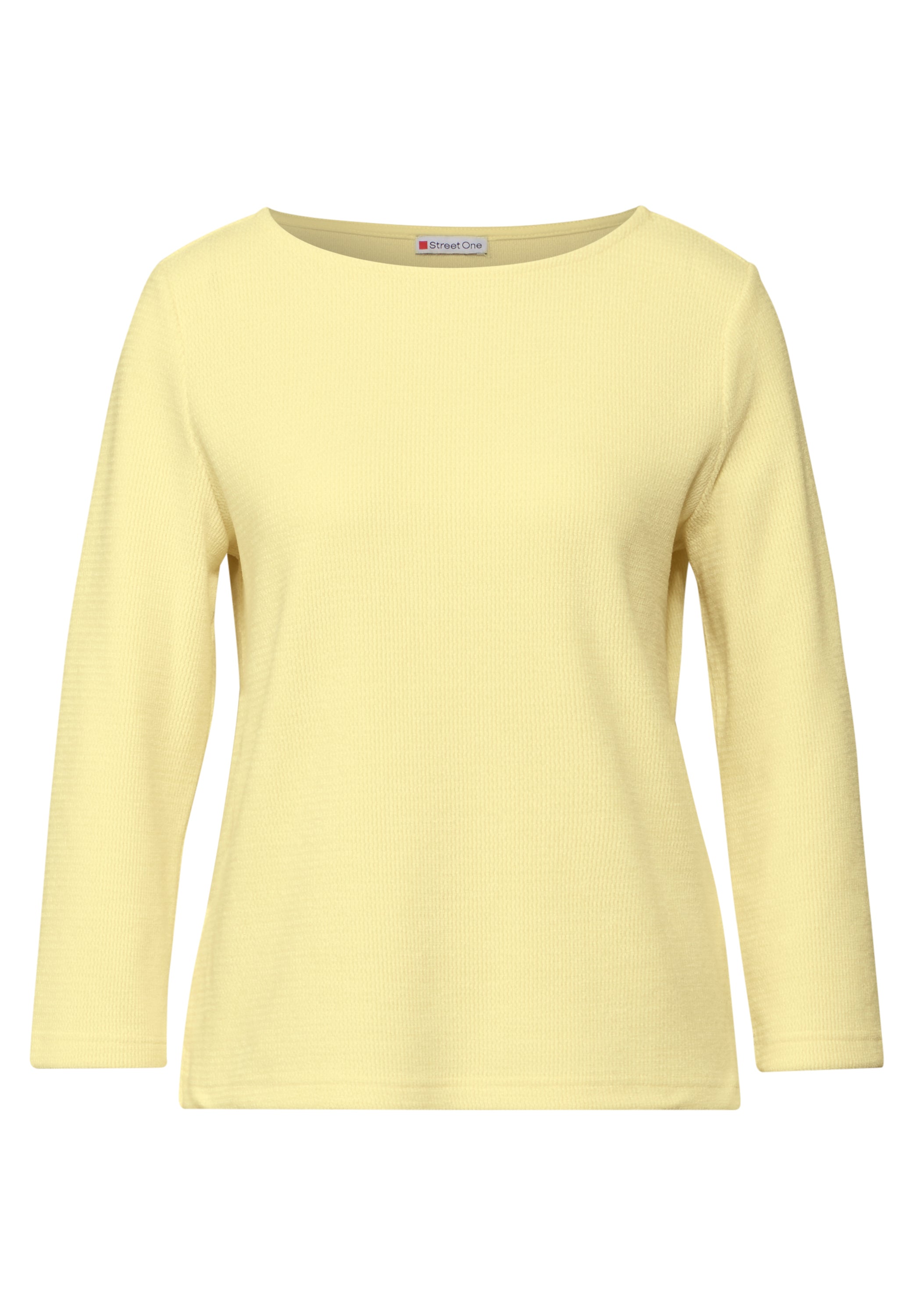 Street One Damen T-Shirt mit U-Boot-Ausschnitt und 3/4-Ärmeln