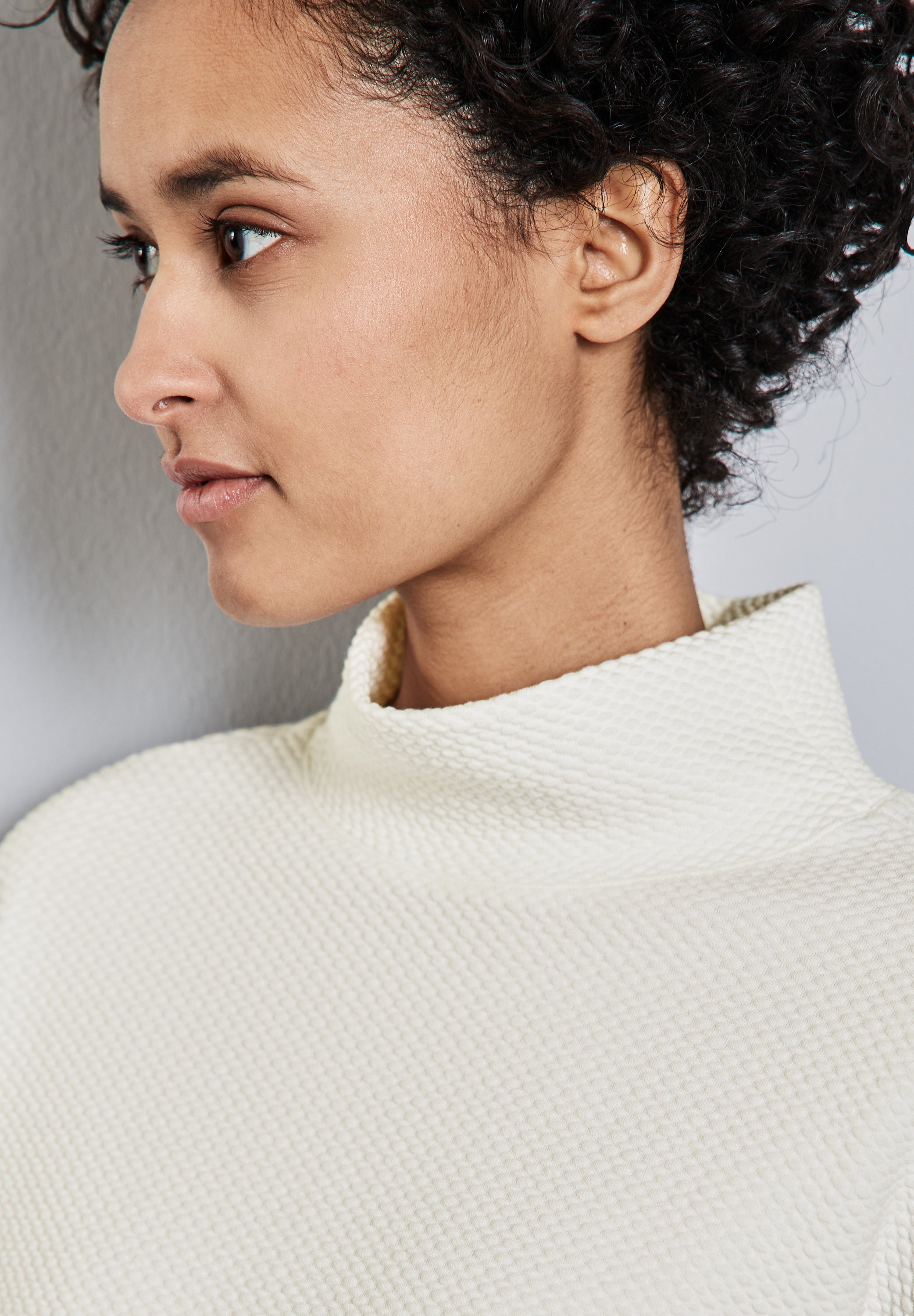 Street One Langarmshirt Damen Turtleneck Stretch Baumwolle