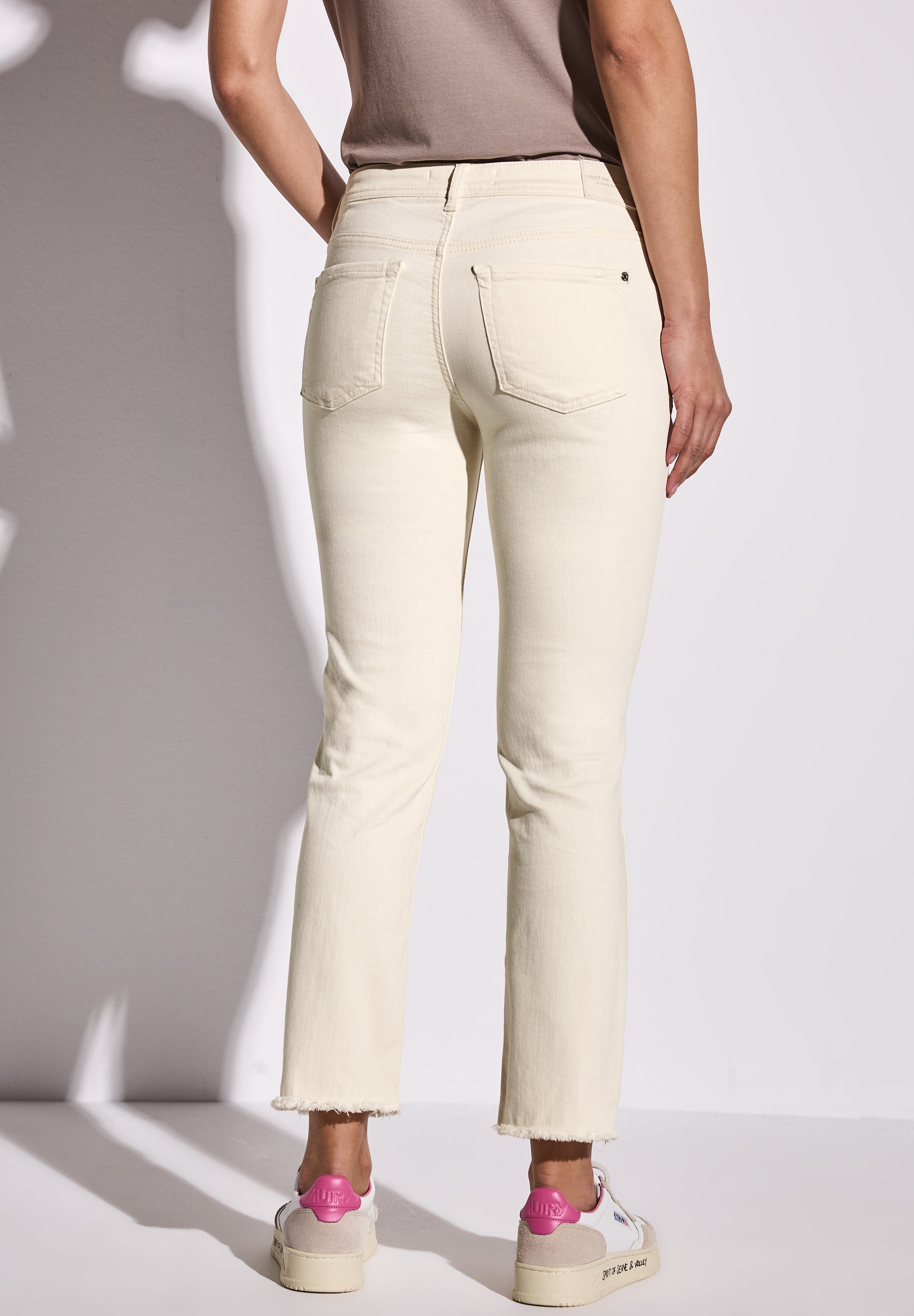 Street One Straight Leg Jeans Damen Slim Fit Mid Waist Baumwollmix Stretchanteil