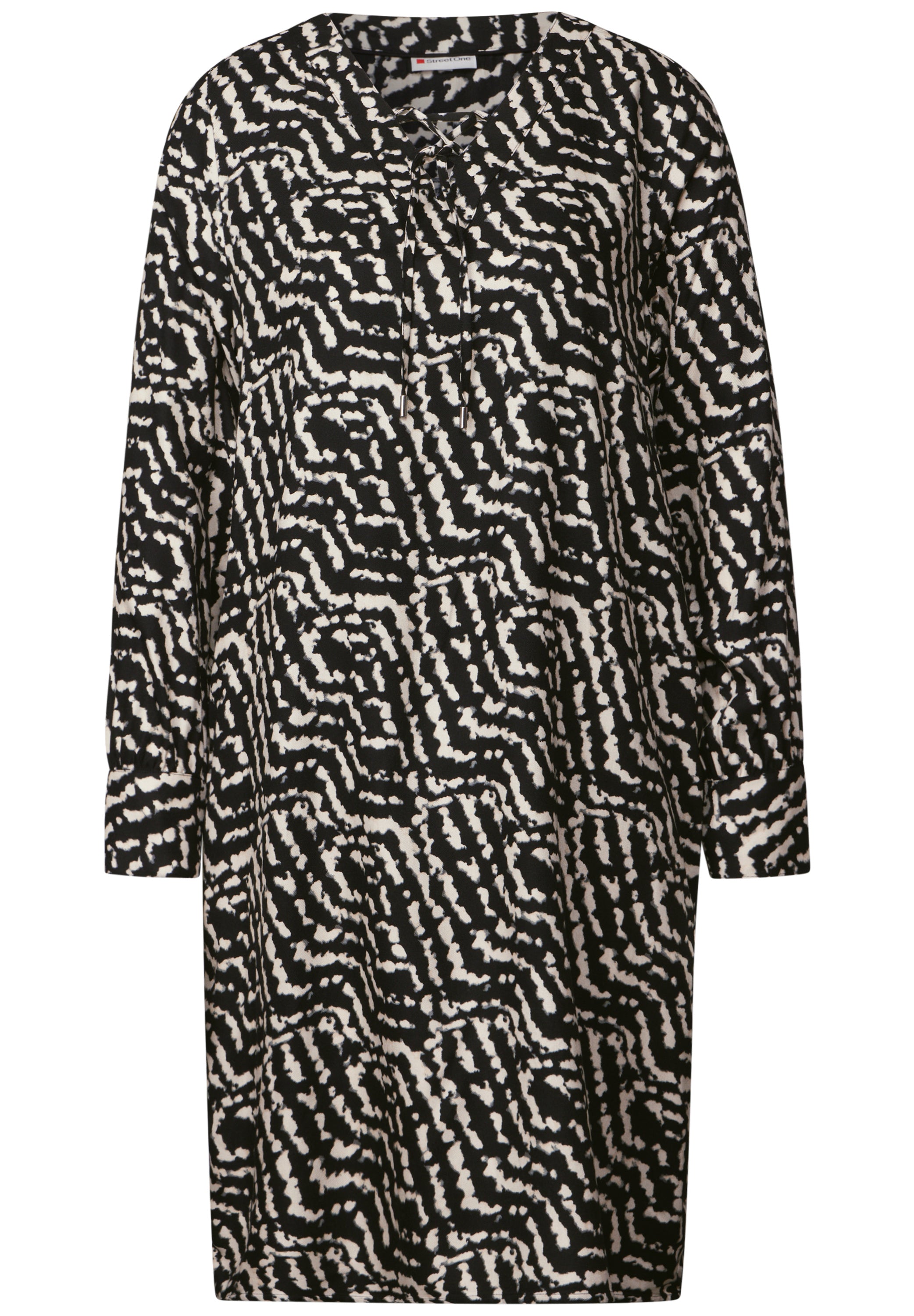 Street One Knielanges Tunika-Kleid Damen Leichtes Grafikmuster