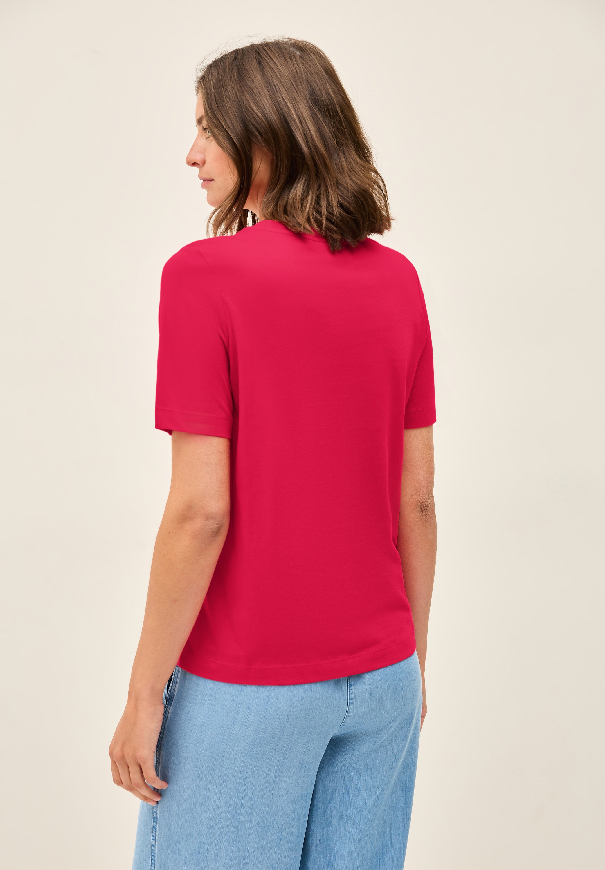 CECIL Damen T-Shirt mit Rundhalsausschnitt und Artwork Print