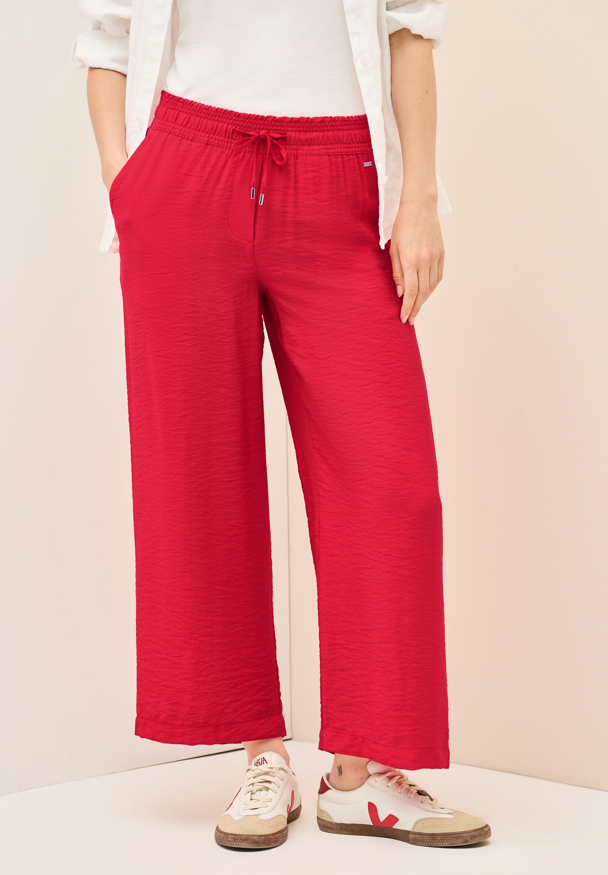 CECIL Wide Leg Hose Damen Loose Fit High Waist Elastischer Bund