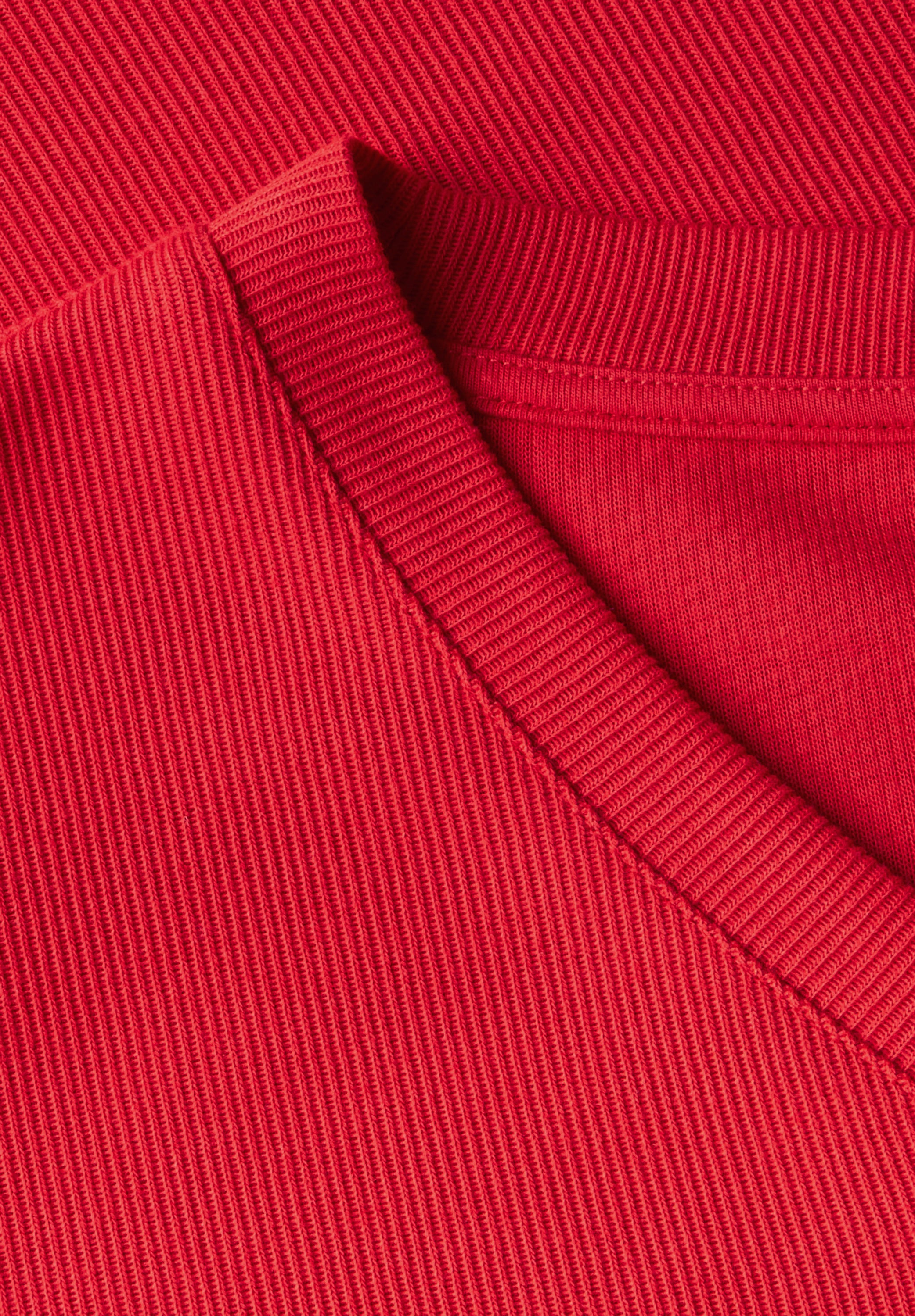 Street One Midi-Kleid Damen Sommer Rippstruktur ärmellos