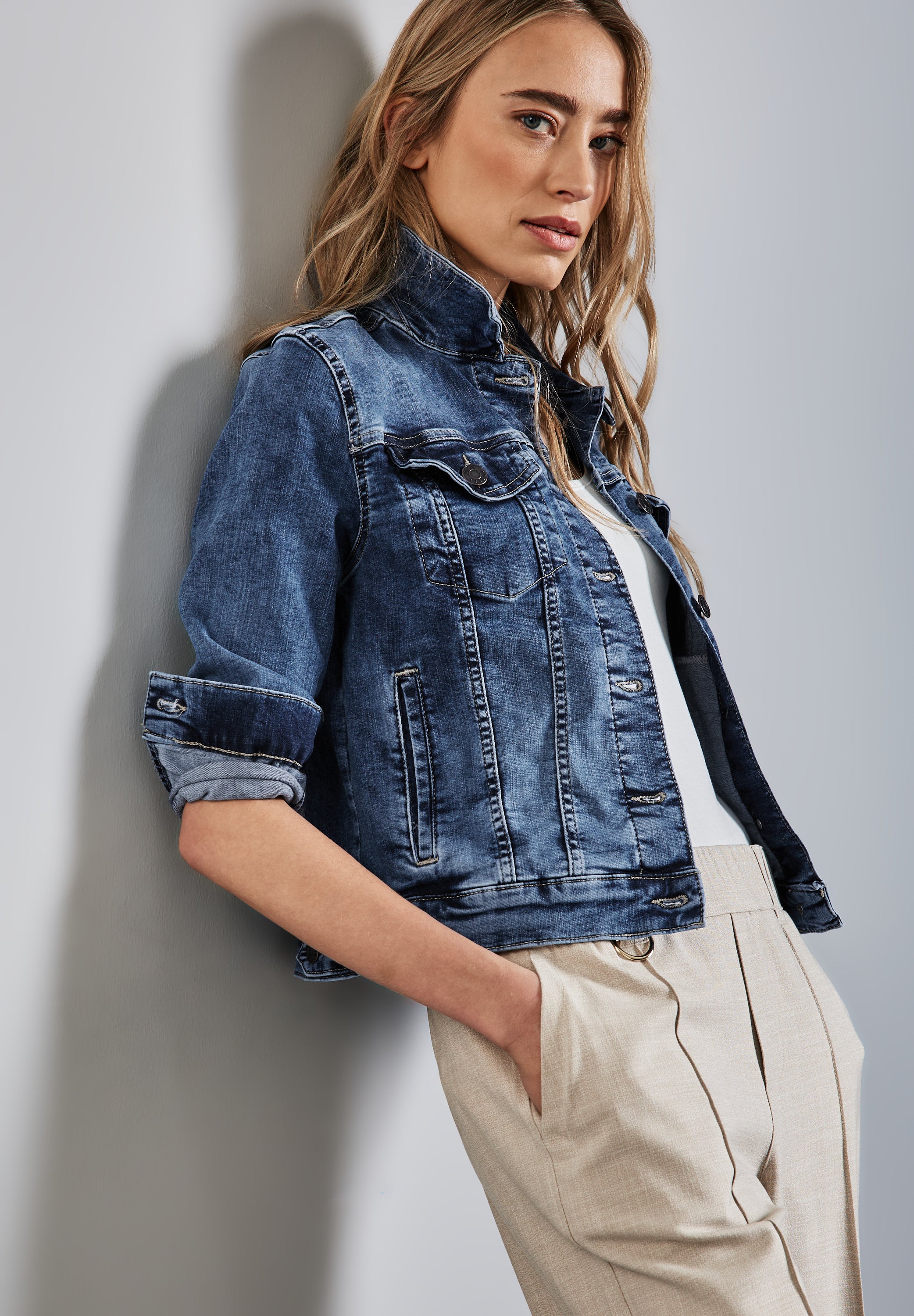 Street One Denim Jacke Damen Klassisch Bequem