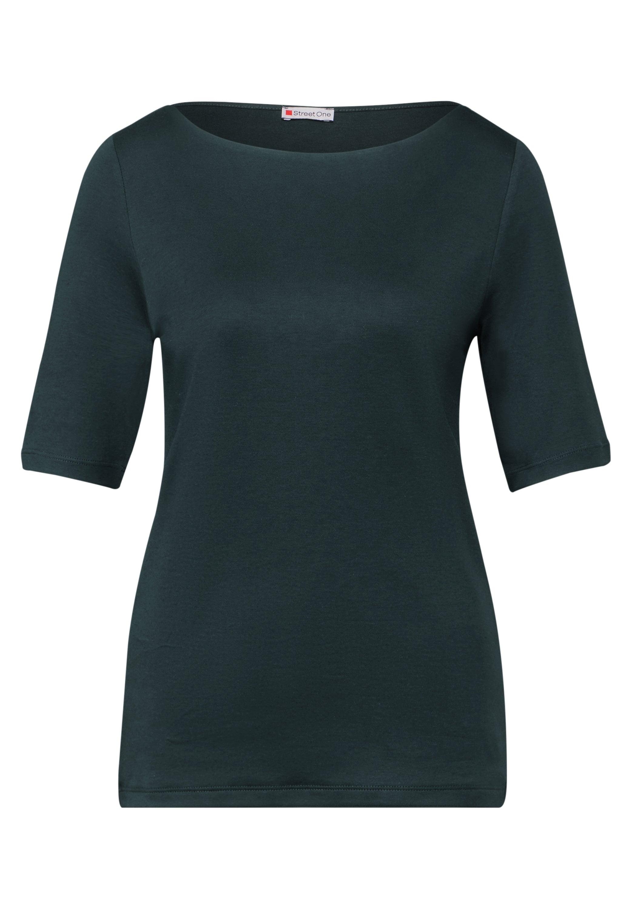 Street One Lanea Damen Kurzarm T-Shirt mit U-Boot-Ausschnitt