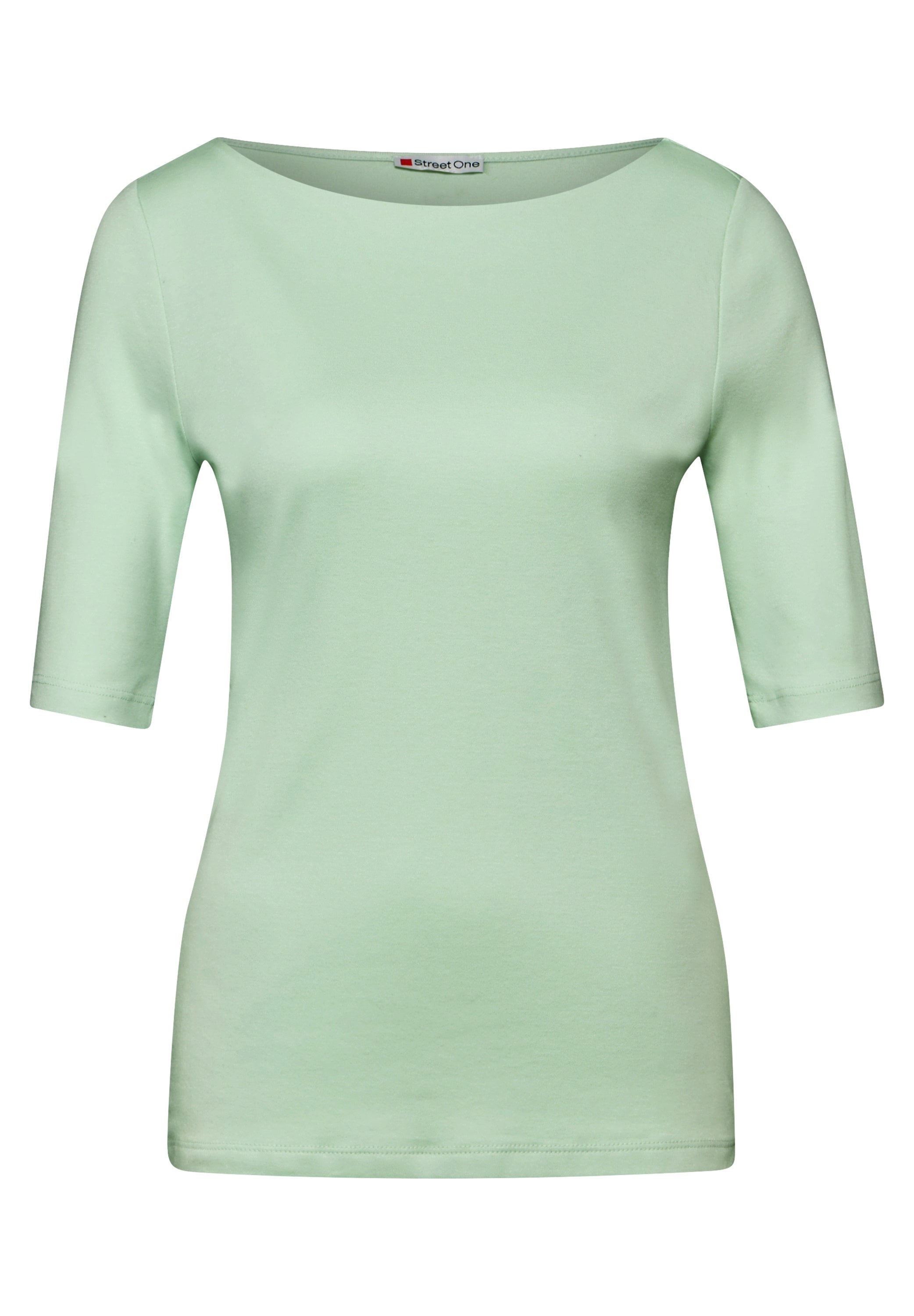 Street One Lanea Damen Kurzarm T-Shirt mit U-Boot-Ausschnitt