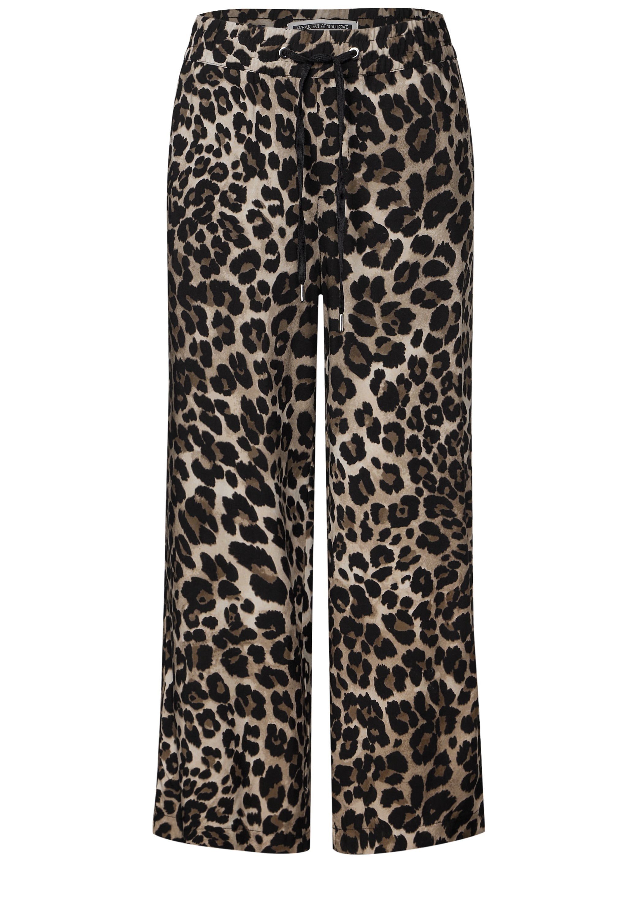 Street One Wide Leg Hose Damen Loose Fit High Waist