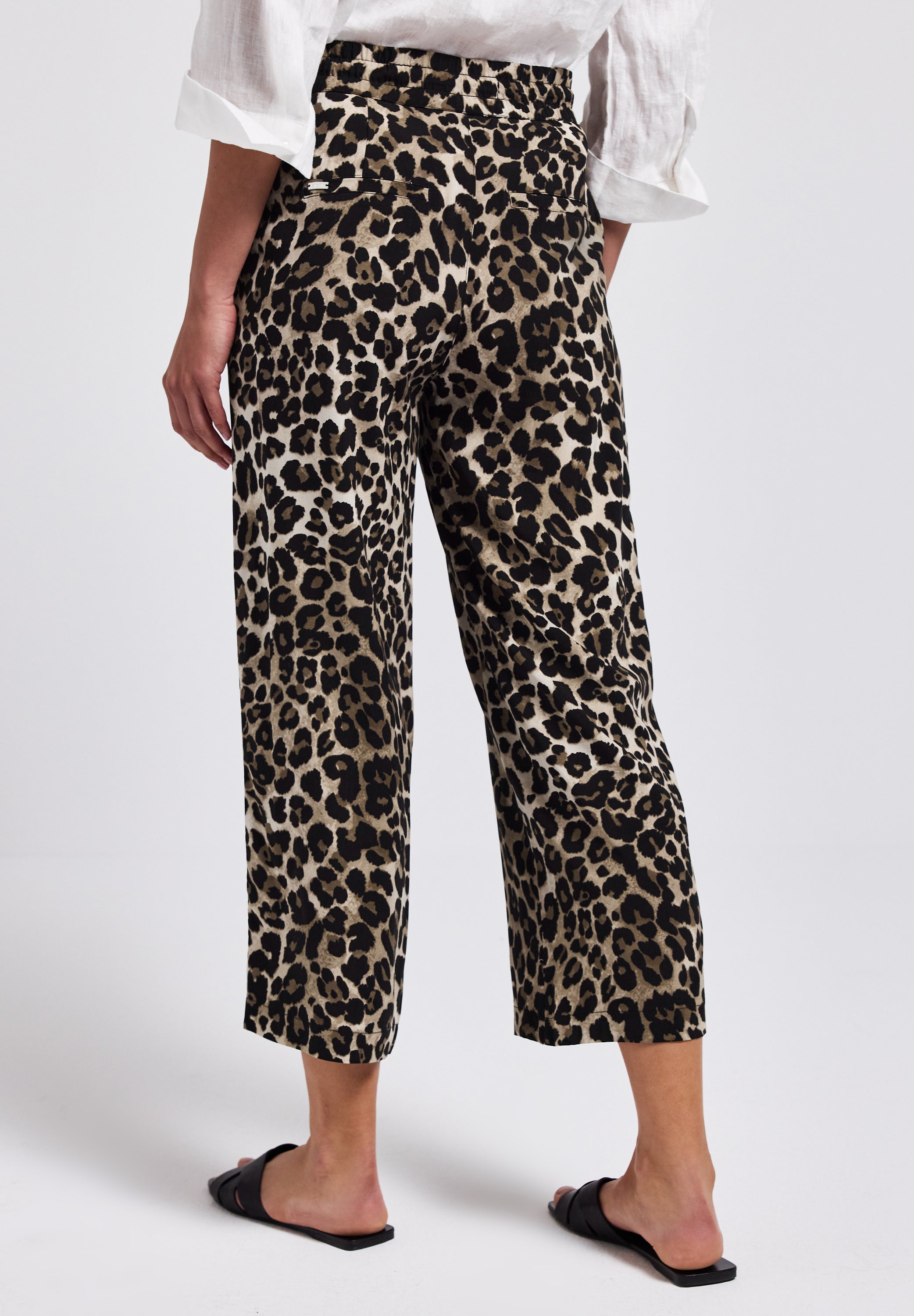 Street One Wide Leg Hose Damen Loose Fit High Waist