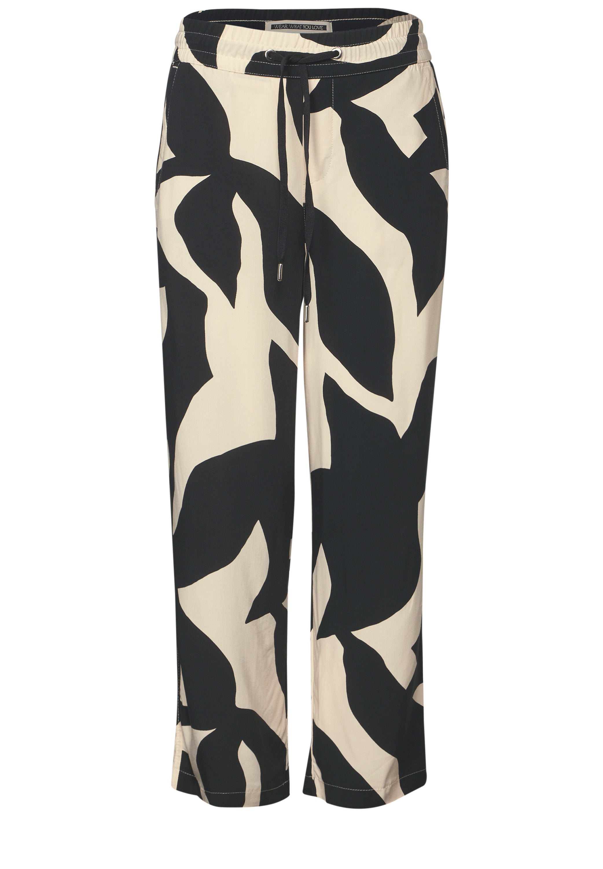 Street One Wide Leg Hose Damen Loose Fit High Waist