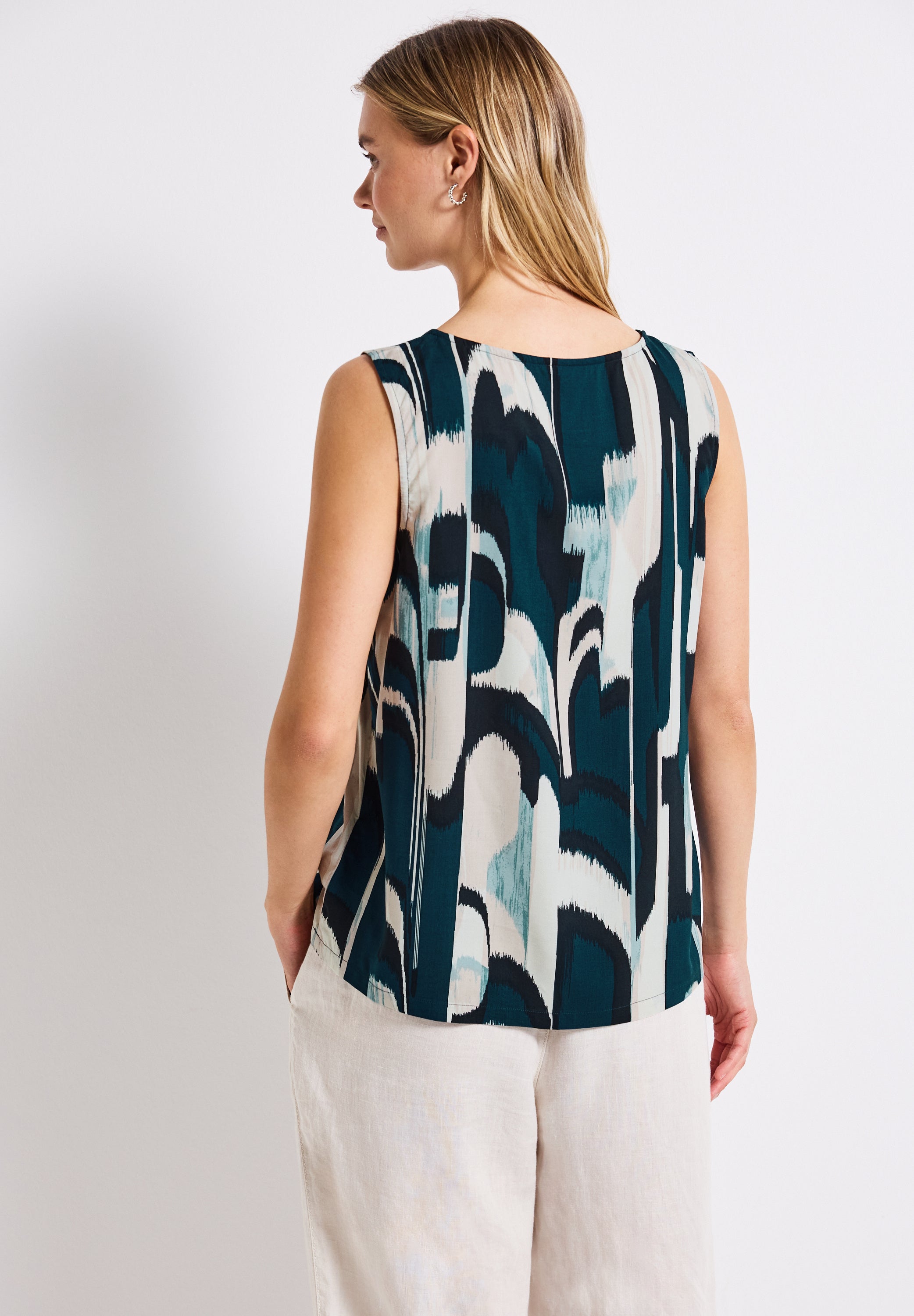 Street One ärmelloses Blusentop Damen feminine Raffung