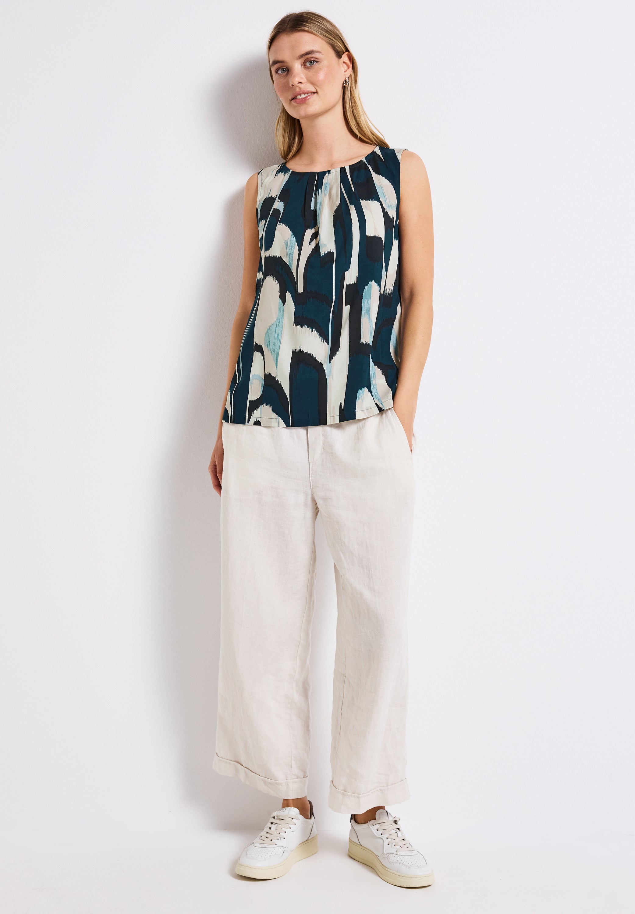 Street One ärmelloses Blusentop Damen feminine Raffung
