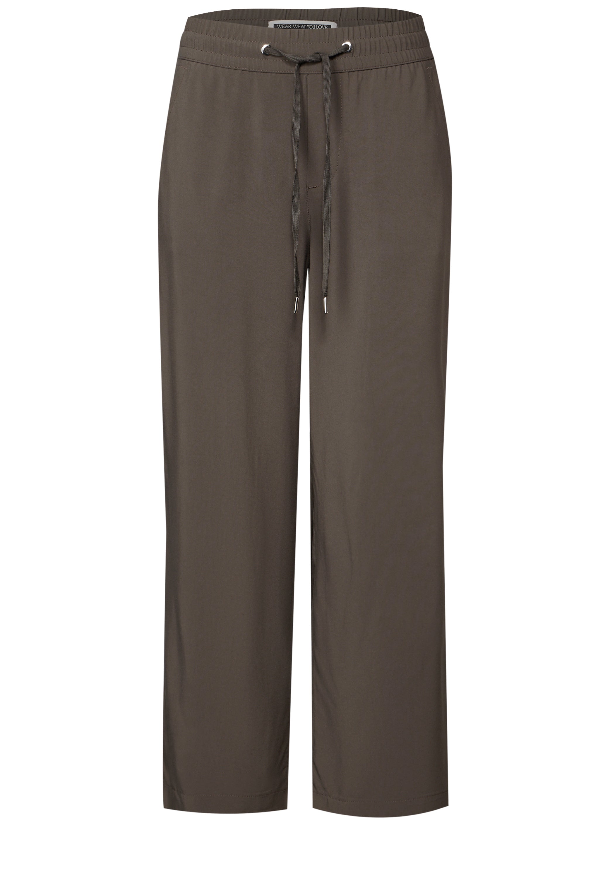 Street One Wide Leg Hose Damen Loose Fit High Waist Viskose